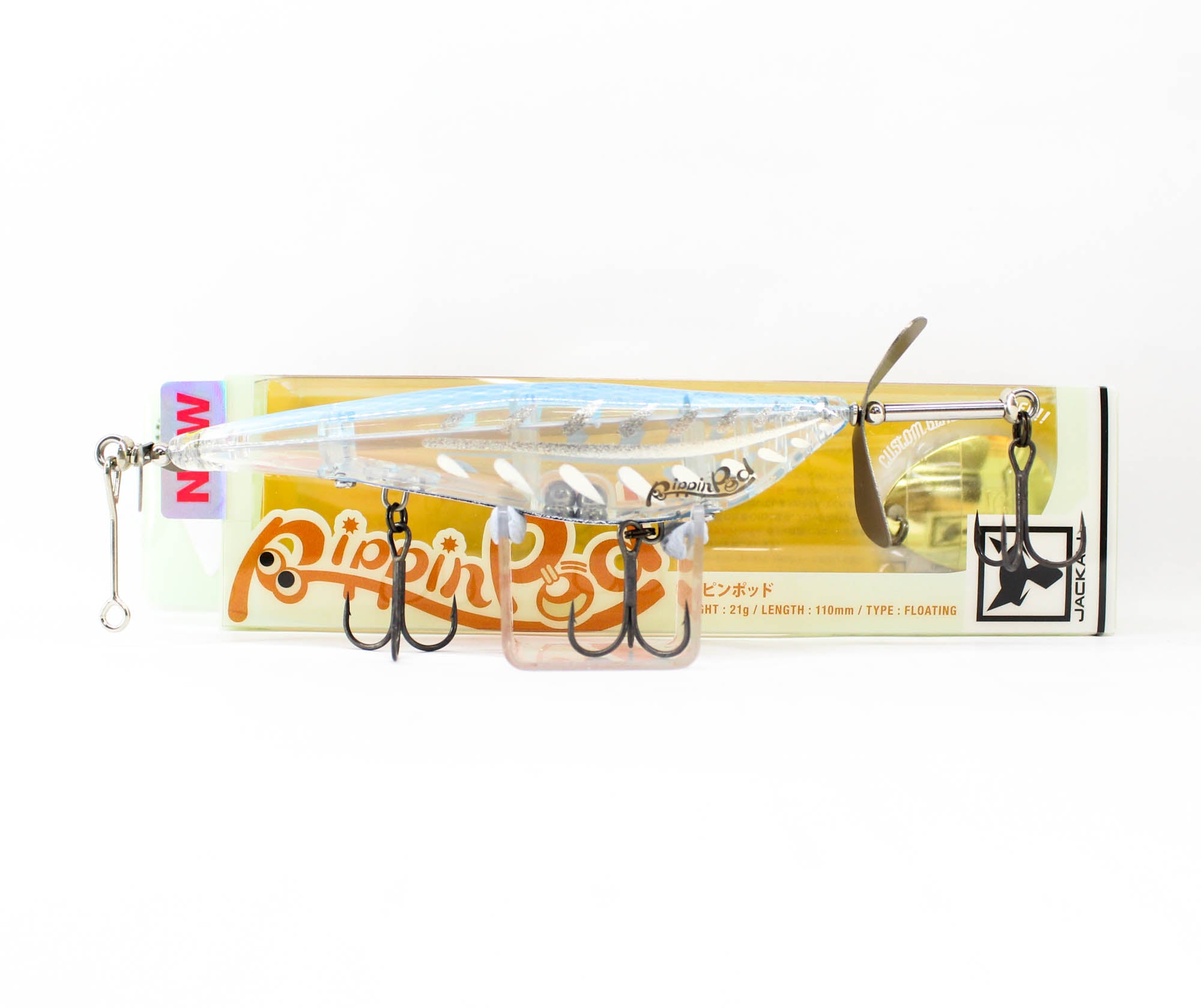 Jackall Rippin Pod 110mm 21 grams Floating Lure Honehone Flash (2782)