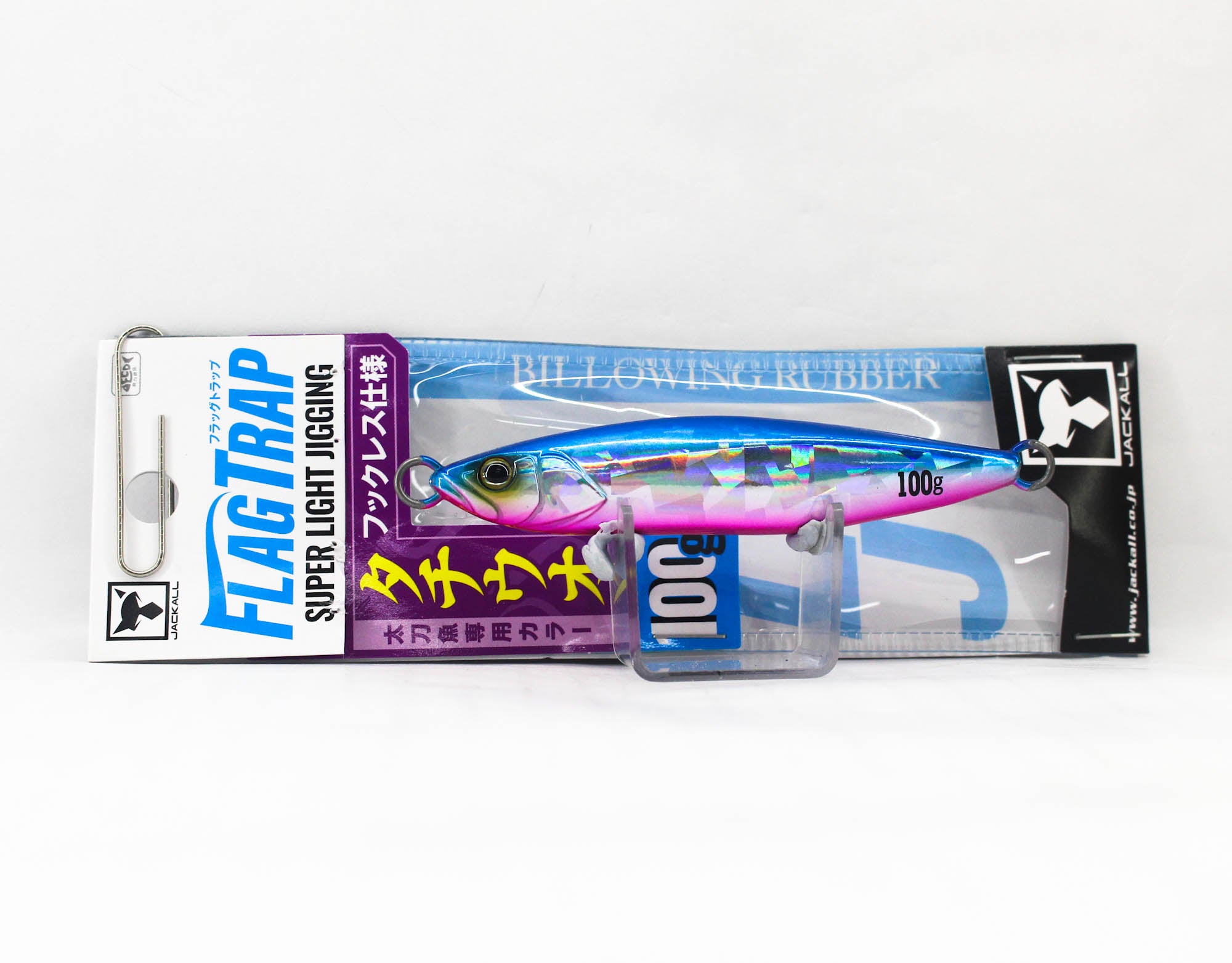 Jackall Metal Jig Flag Trap 100 grams Shirasu Blue Pink Crash HL (5493)