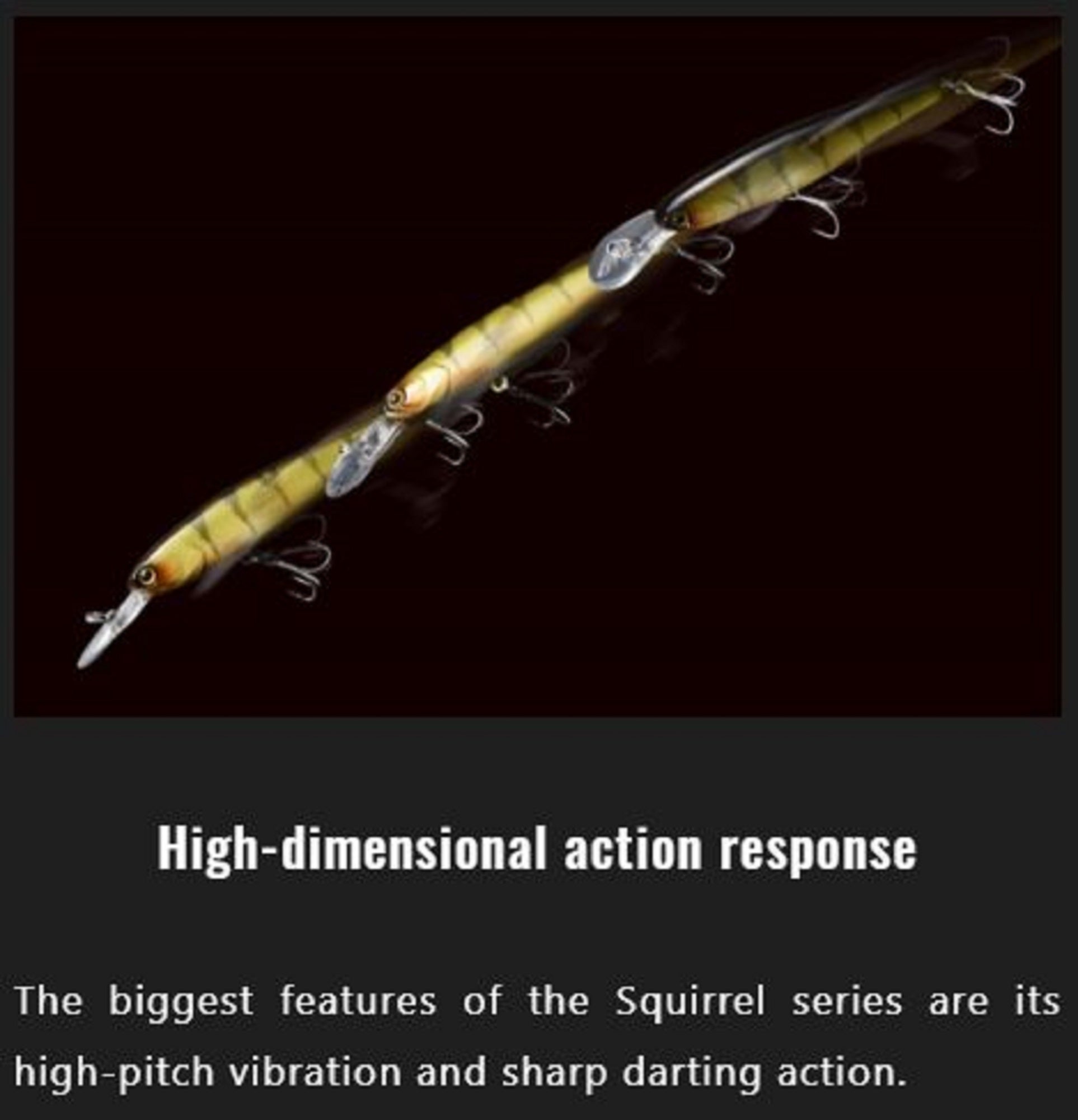 Jackall Squirrel 61SP Suspend Lure Fire Chartreuse (5677)