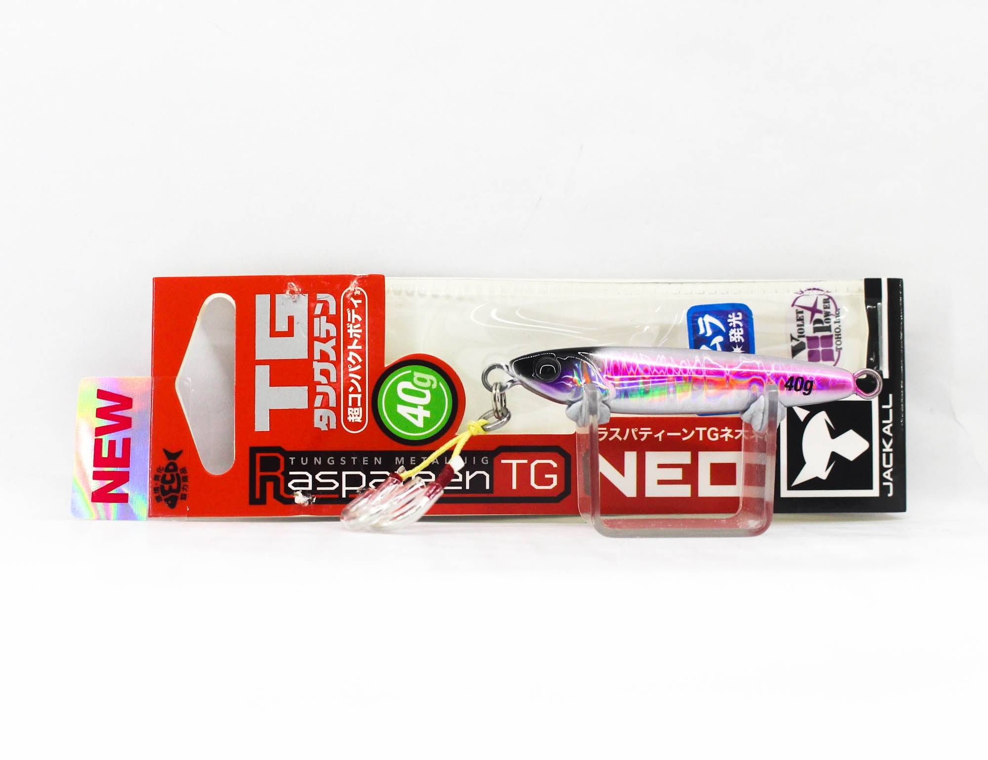 Jackall Metal Jig Raspateen TG Tungsten Neo 40 grams UV Laserpink (8449)