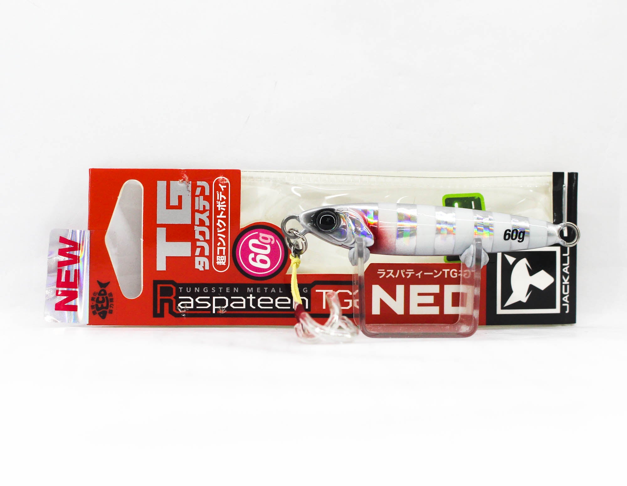 Jackall Metal Jig Raspateen TG Tungsten Neo 60 grams Glow Stripe HL (8494)