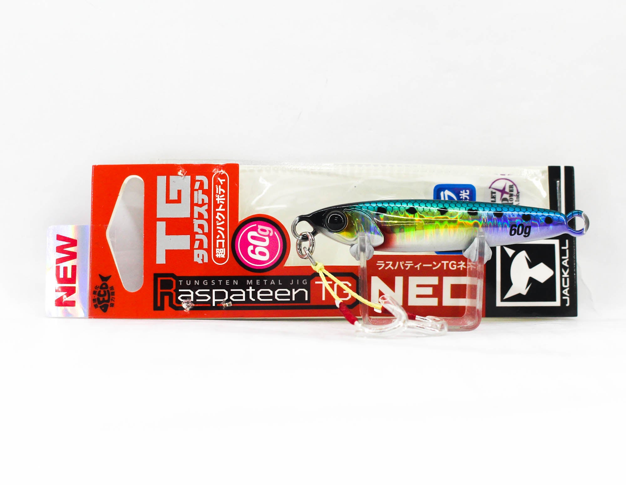 Jackall Metal Jig Raspateen TG Tungsten Neo 60 grams UV Iwashi HL (8531)