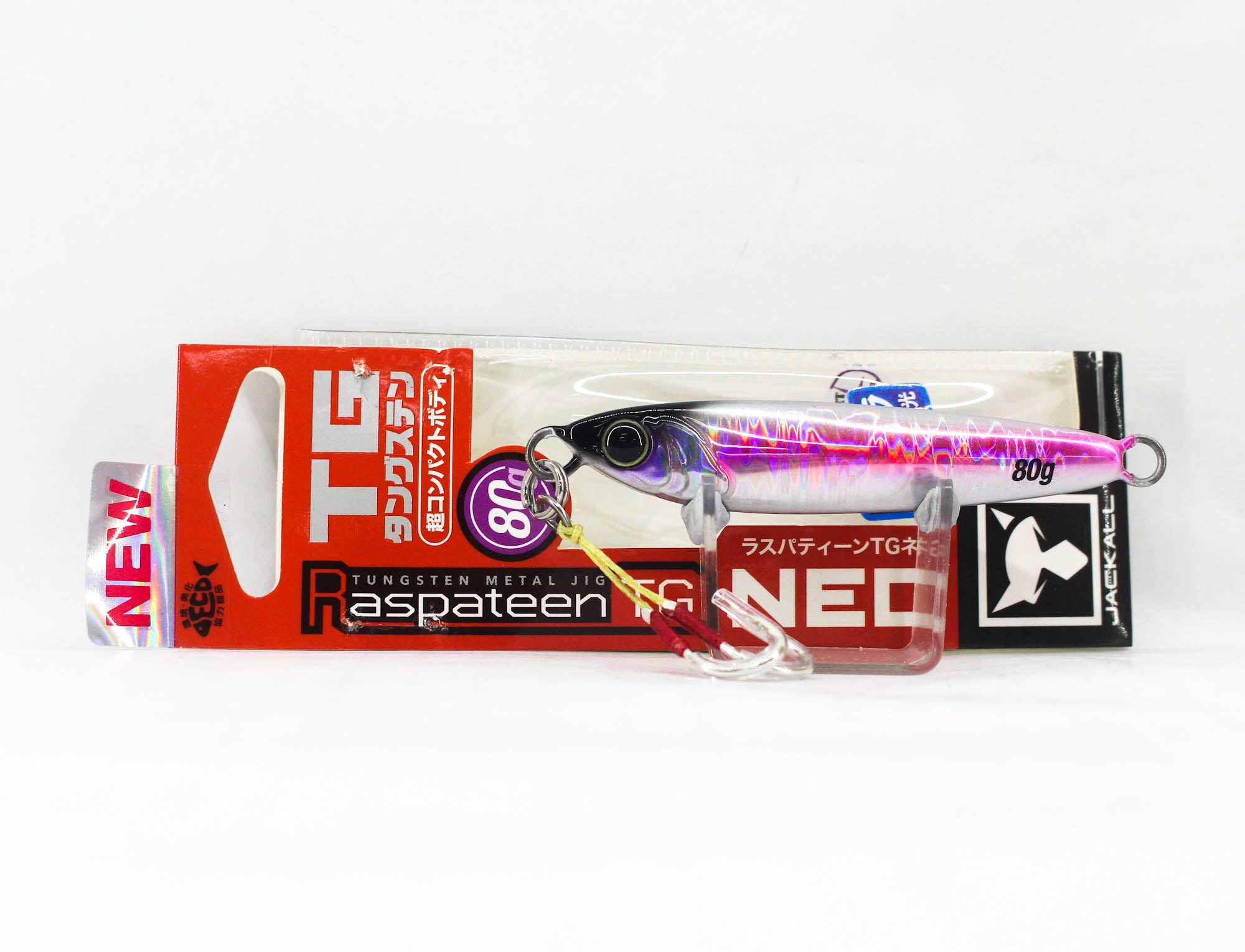 Jackall Metal Jig Raspateen TG Tungsten Neo 80 grams UV Laserpink (8609)