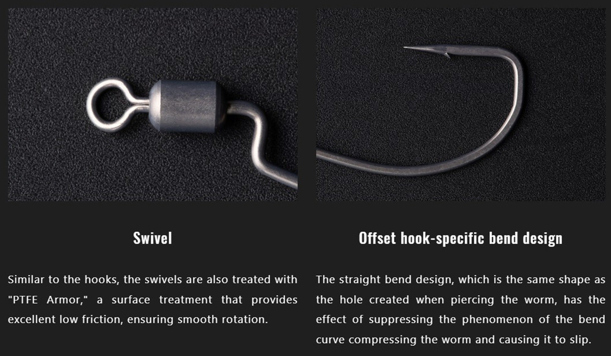 Jackall Hooks Swivel Scythe Type Narrow 4 per Pack Size 4/0 (8944)