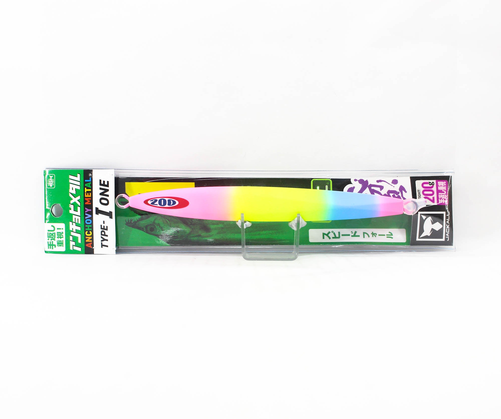 Jackall Metal Jig Anchovy Type 1 Standard 200 grams Glow Candy (2194)