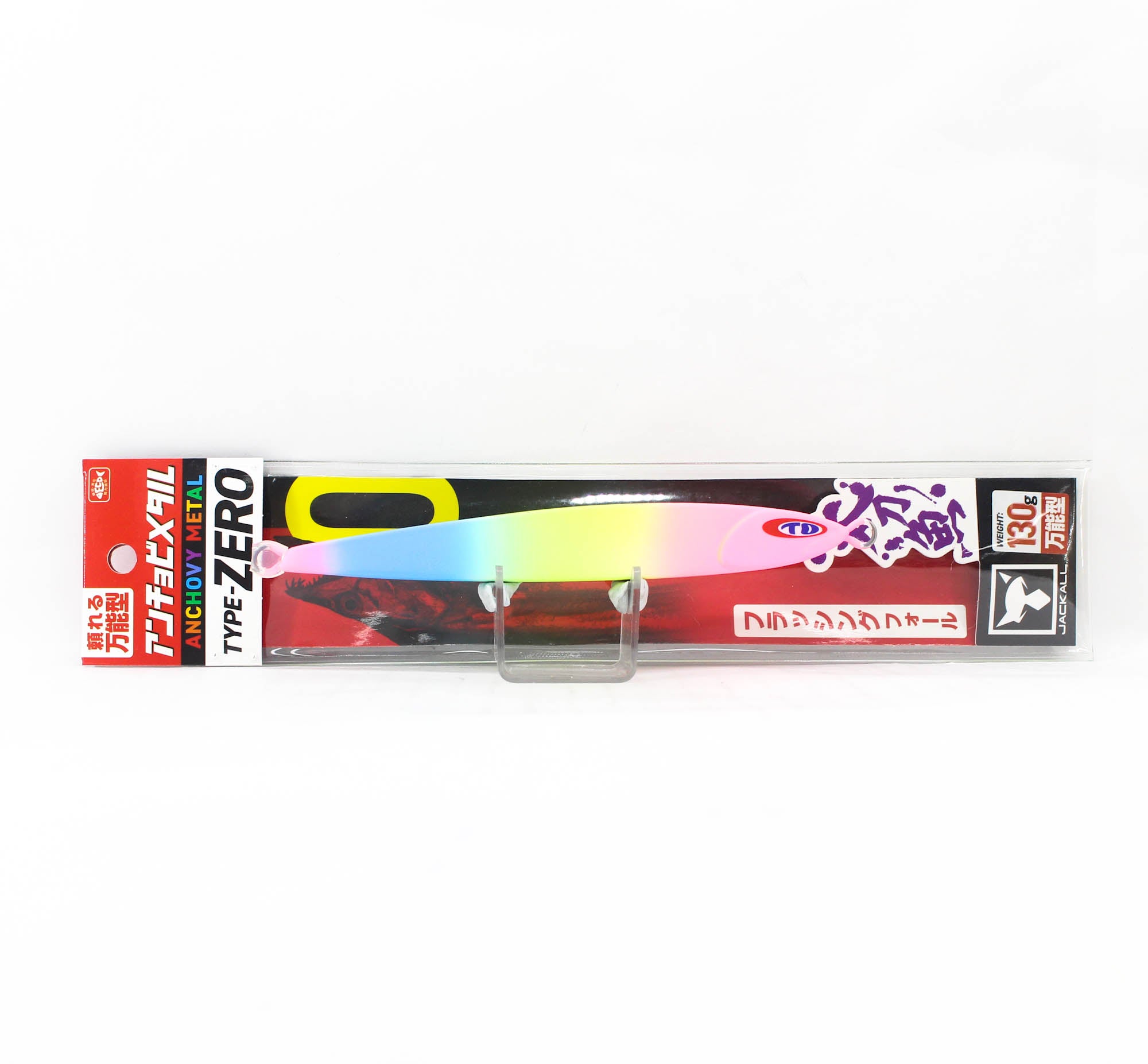 Jackall Metal Jig Anchovy Type 0 Flush Fall 130 grams Glow Candy (2491)