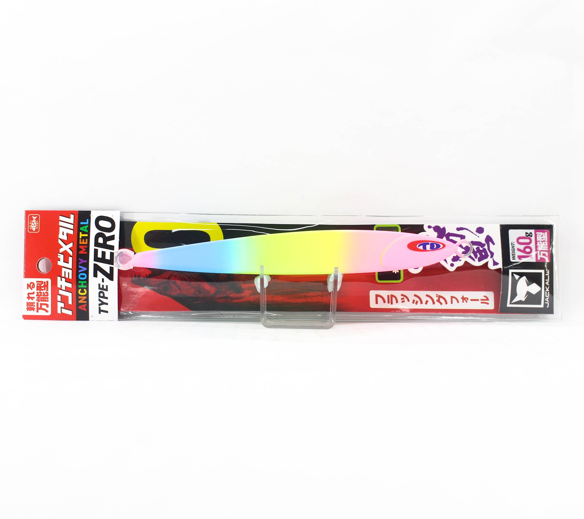 Jackall Metal Jig Anchovy Type 0 Flush Fall 160 grams Glow Candy (2521)