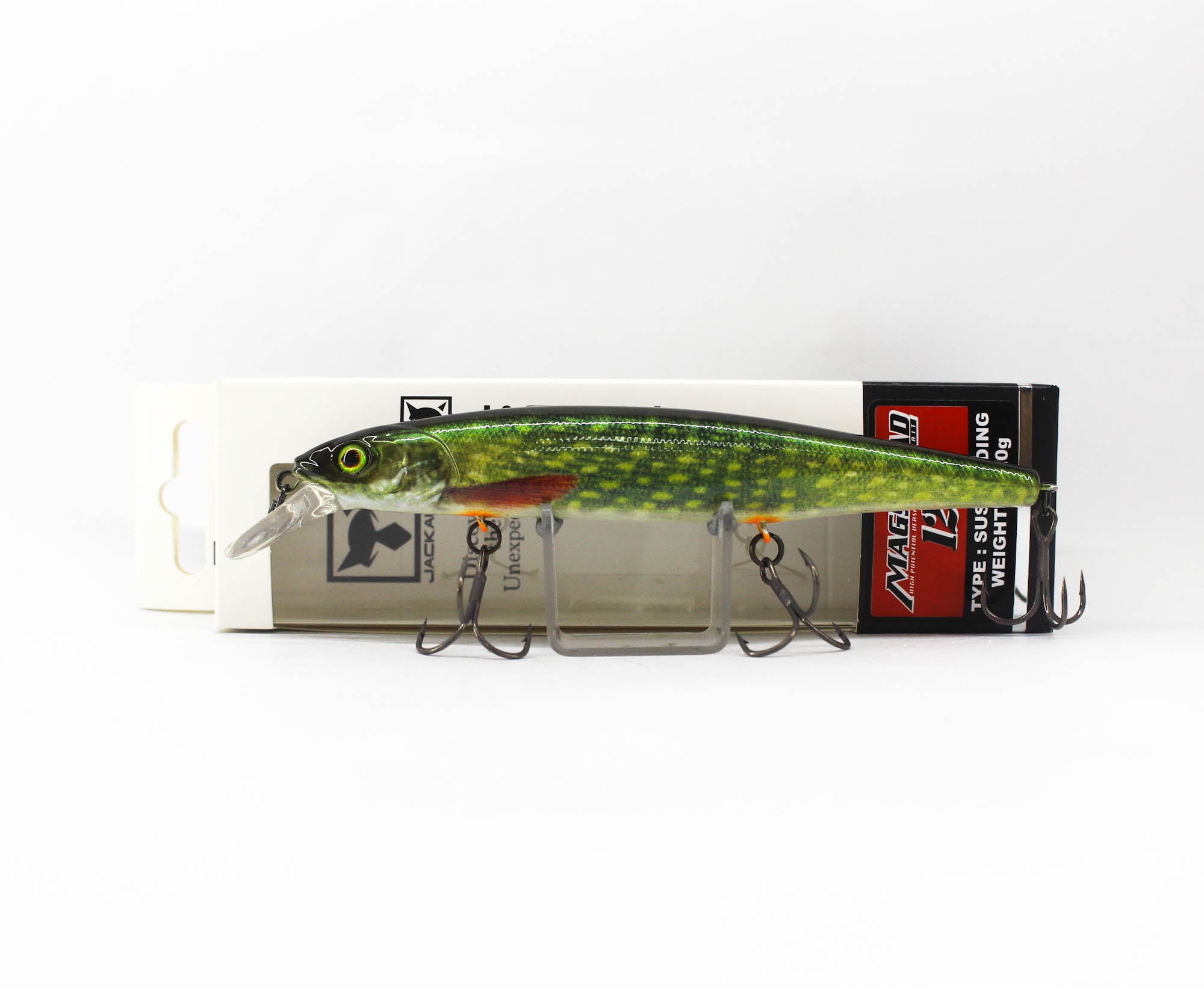 Jackall Magsquad 128SP Jerkbait Suspend Lure RT Lively Pike (3122)
