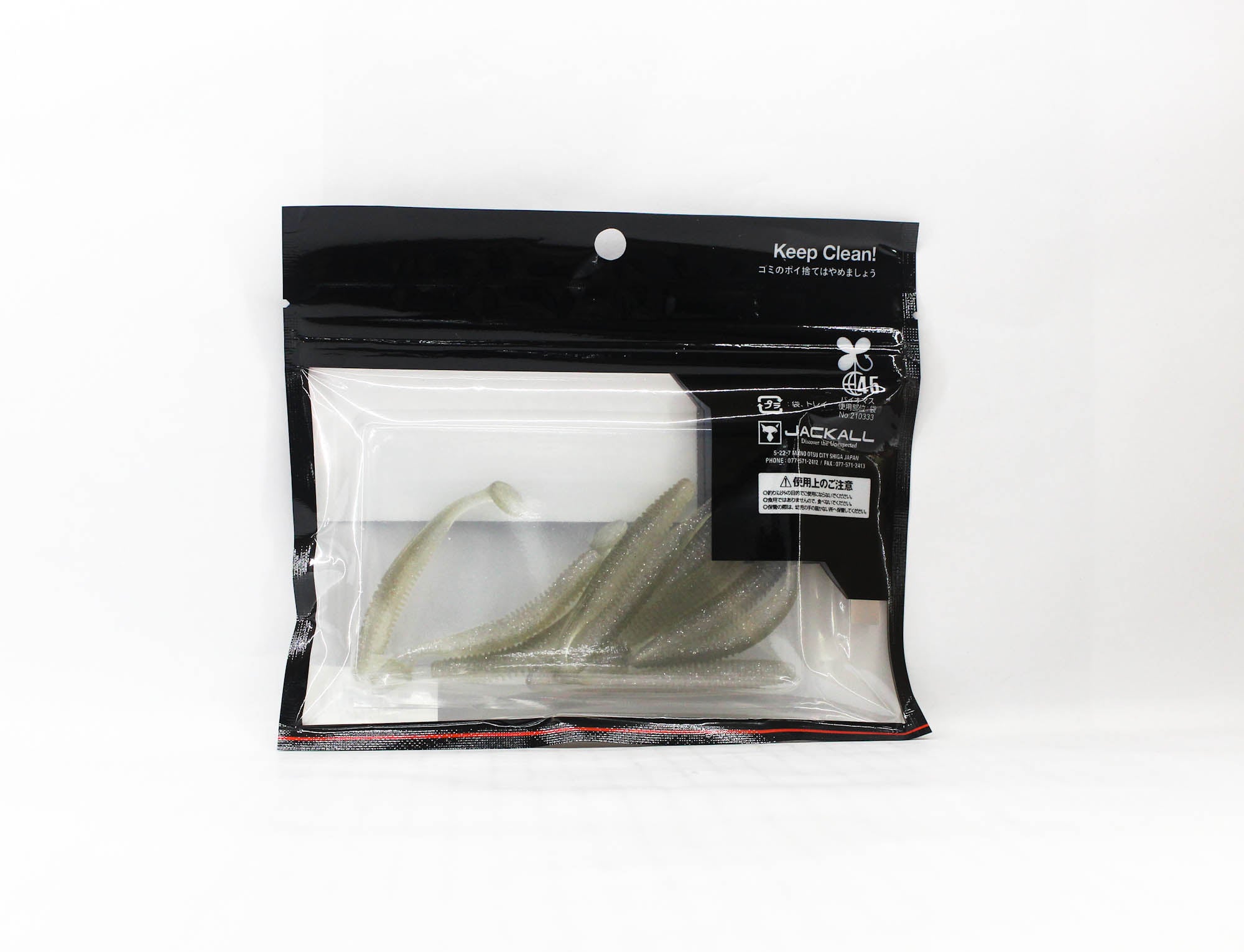 Jackall Soft Lure Spikix 2.5 Inch Clear Wakasagi (4907)
