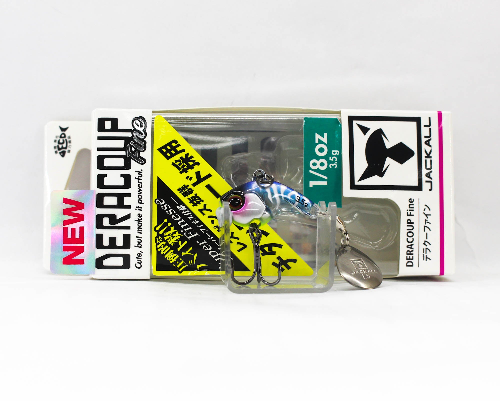 Jackall Deracoup Fine 1/8 oz Spin Tail Sinking Lure Devils Clear (4921)