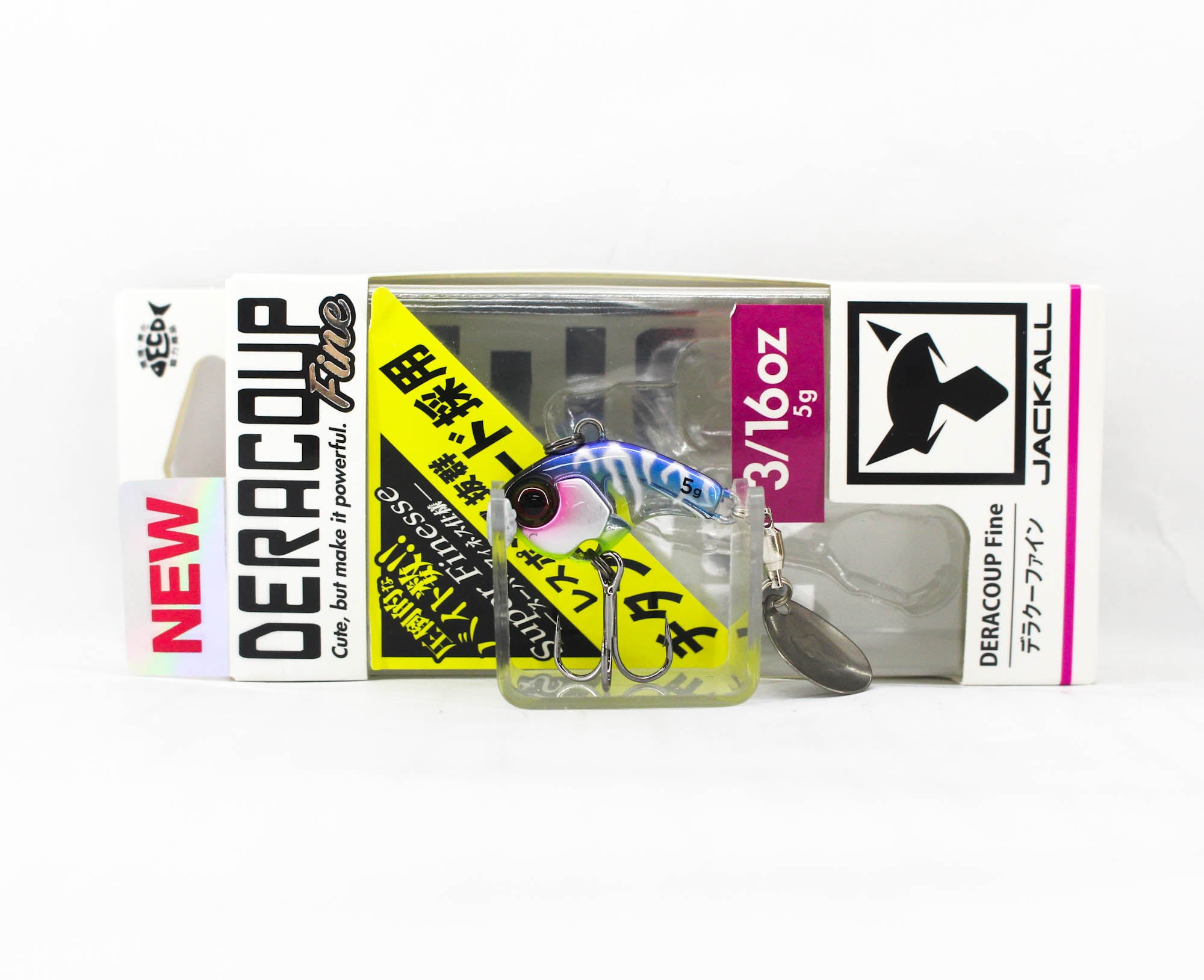 Jackall Deracoup Fine 3/16 oz Spin Tail Sinking Lure Devils Clear (5027)