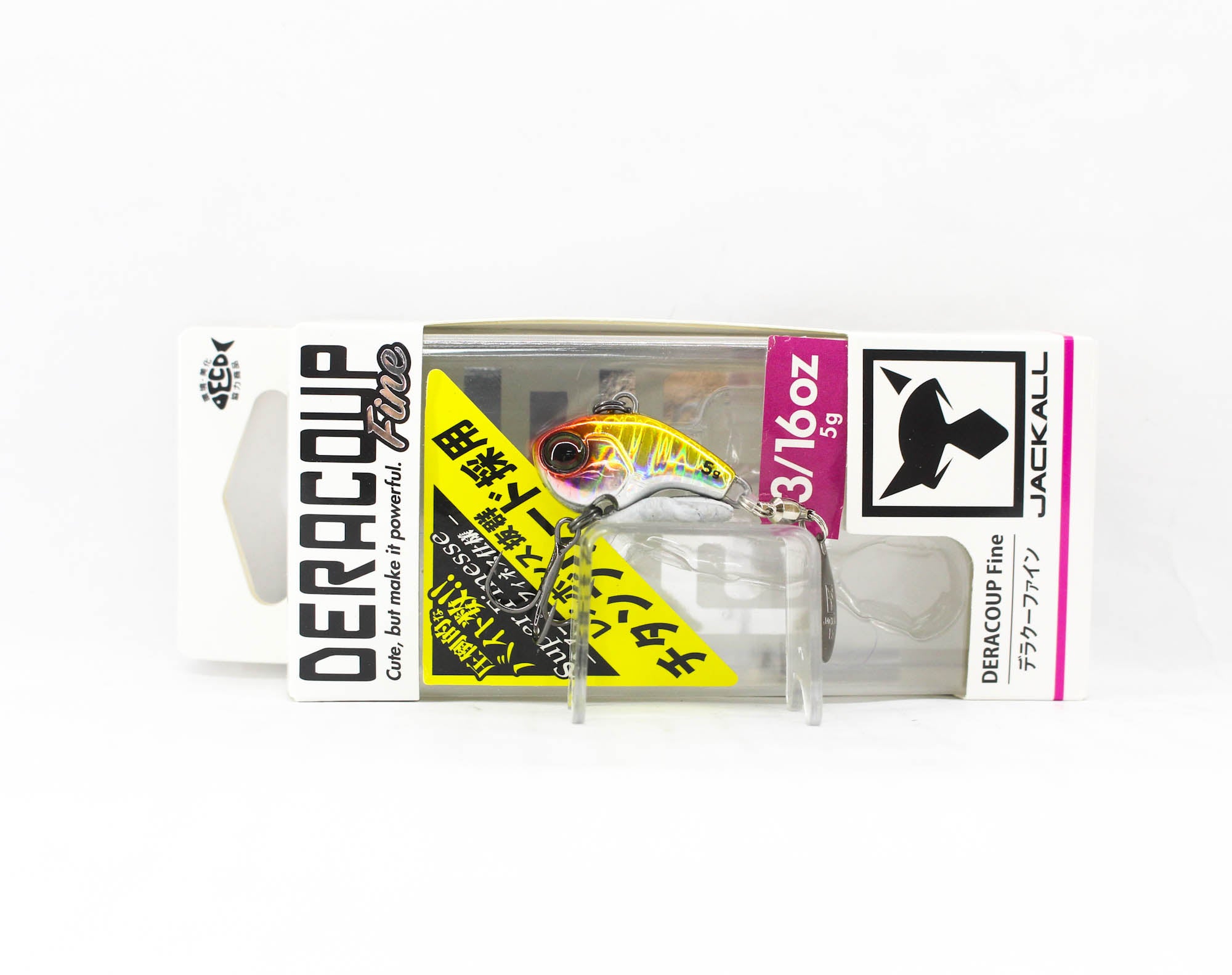 Jackall Deracoup Fine 3/16 oz Spin Tail Sinking Lure HL Flash Clown (5034)