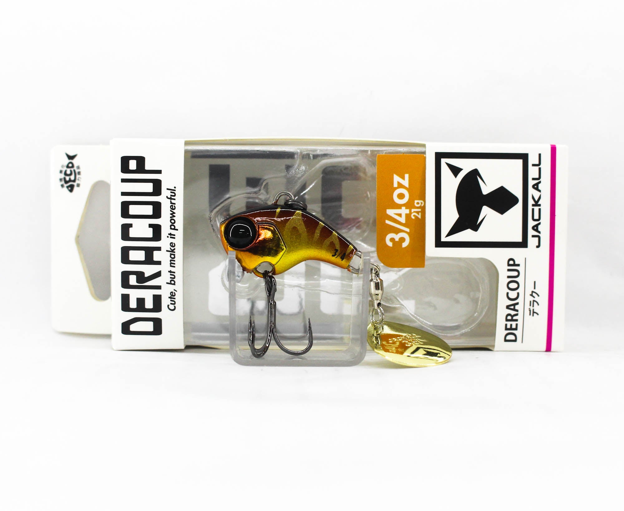 Jackall Deracoup 3/4 oz Spin Tail Sinking Lure Silver Gold Bk (5997)
