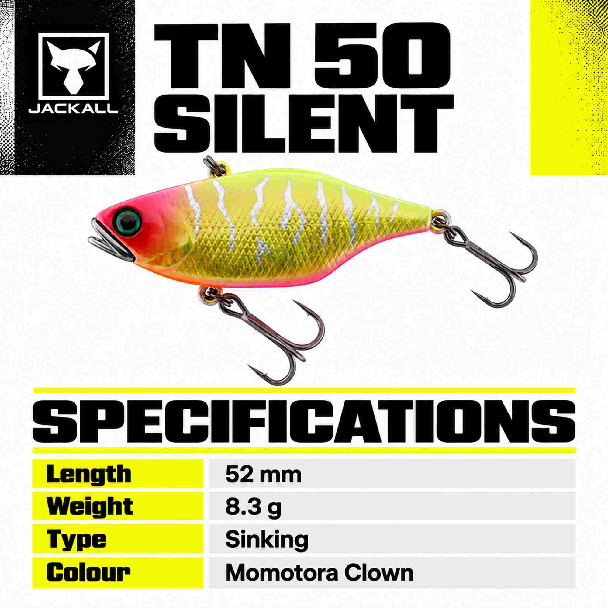 Jackall TN 50 Silent Vibration Lure Momotora Clown (6192)