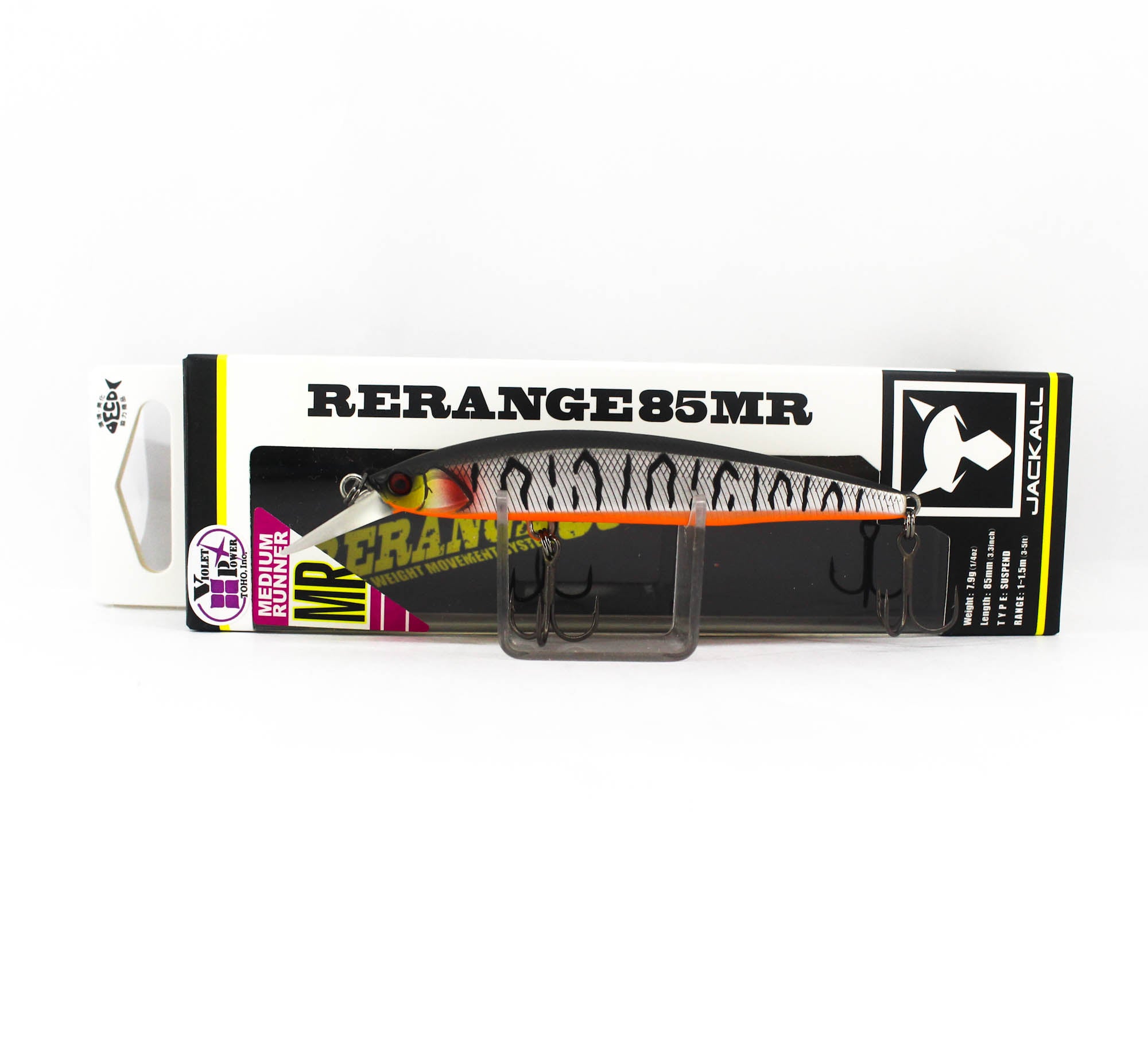 Jackall Rerange 85SP MR Suspend Lure UV Mat Silver Tiger (6932)