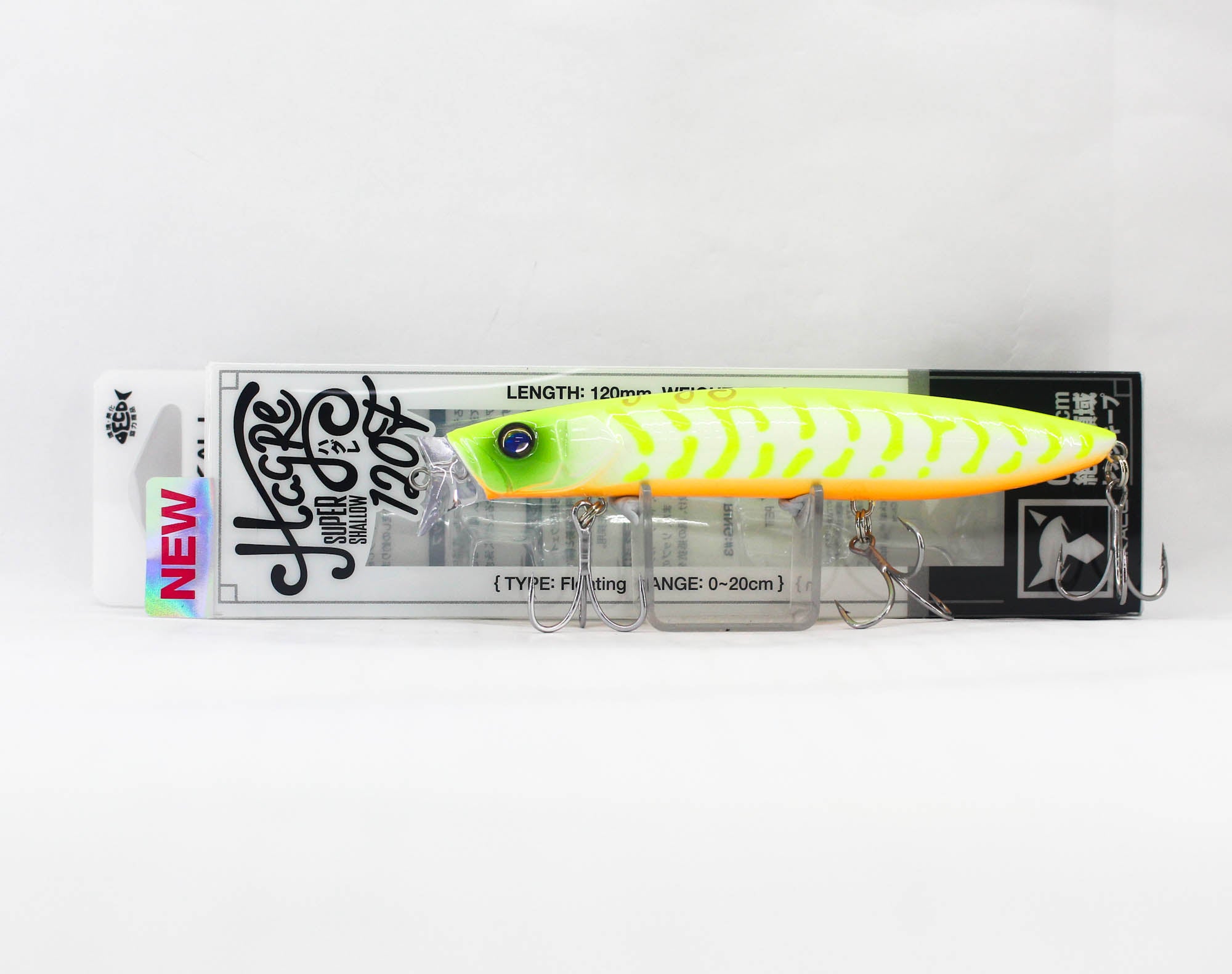 Jackall Hagre 120F Floating Lure Glow Chartreuse Pearl (8042)