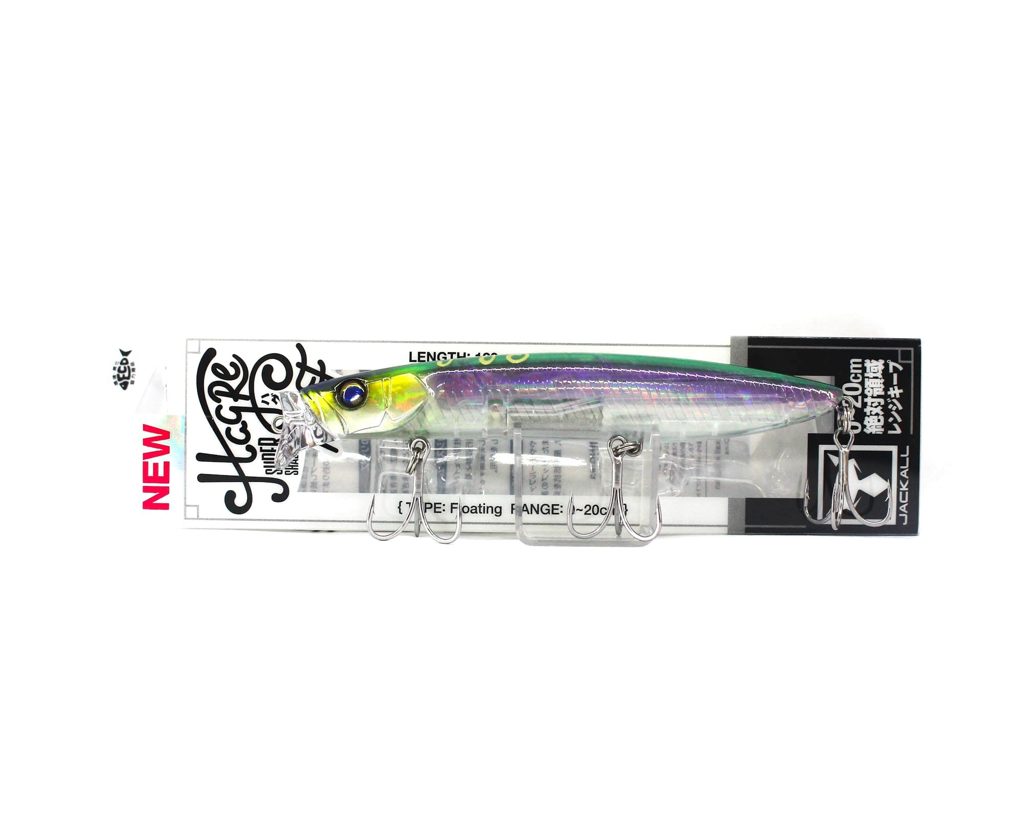 Jackall Hagre 120F Floating Lure Clear Water Ghost (8080)