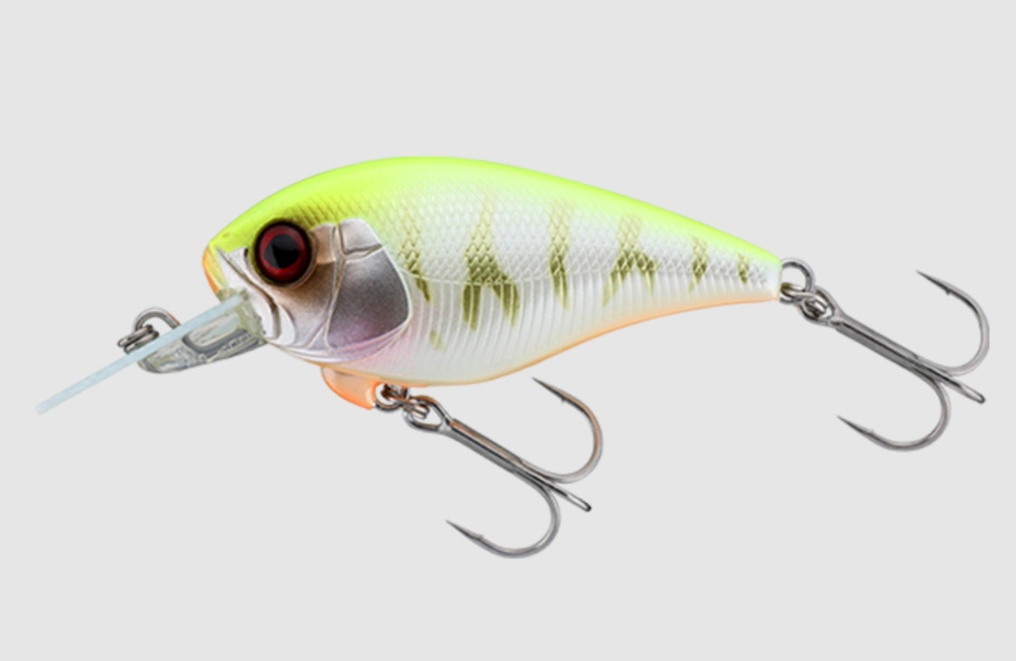 Jackall Master Crank 47SR Floating Lure Pearl Chartreuse Tiger (1202)