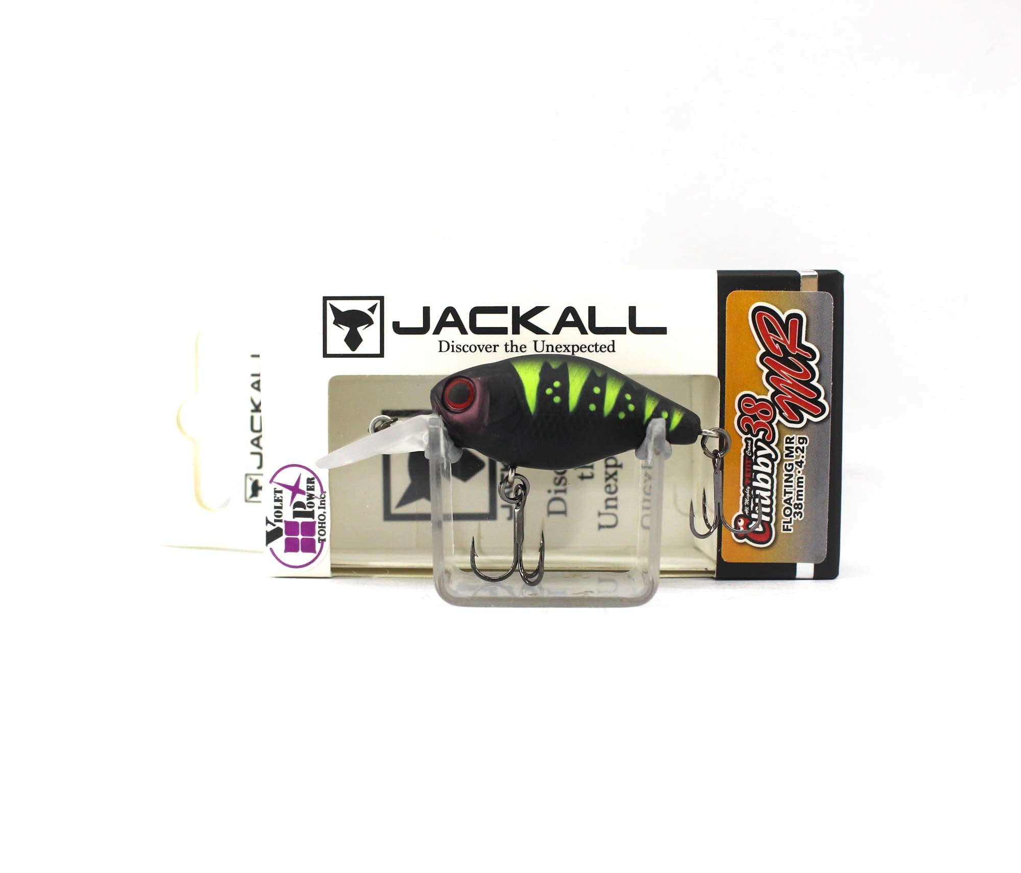 Jackall Chubby 38F MR Floating Lure UV Mat Black G Perch (1936)