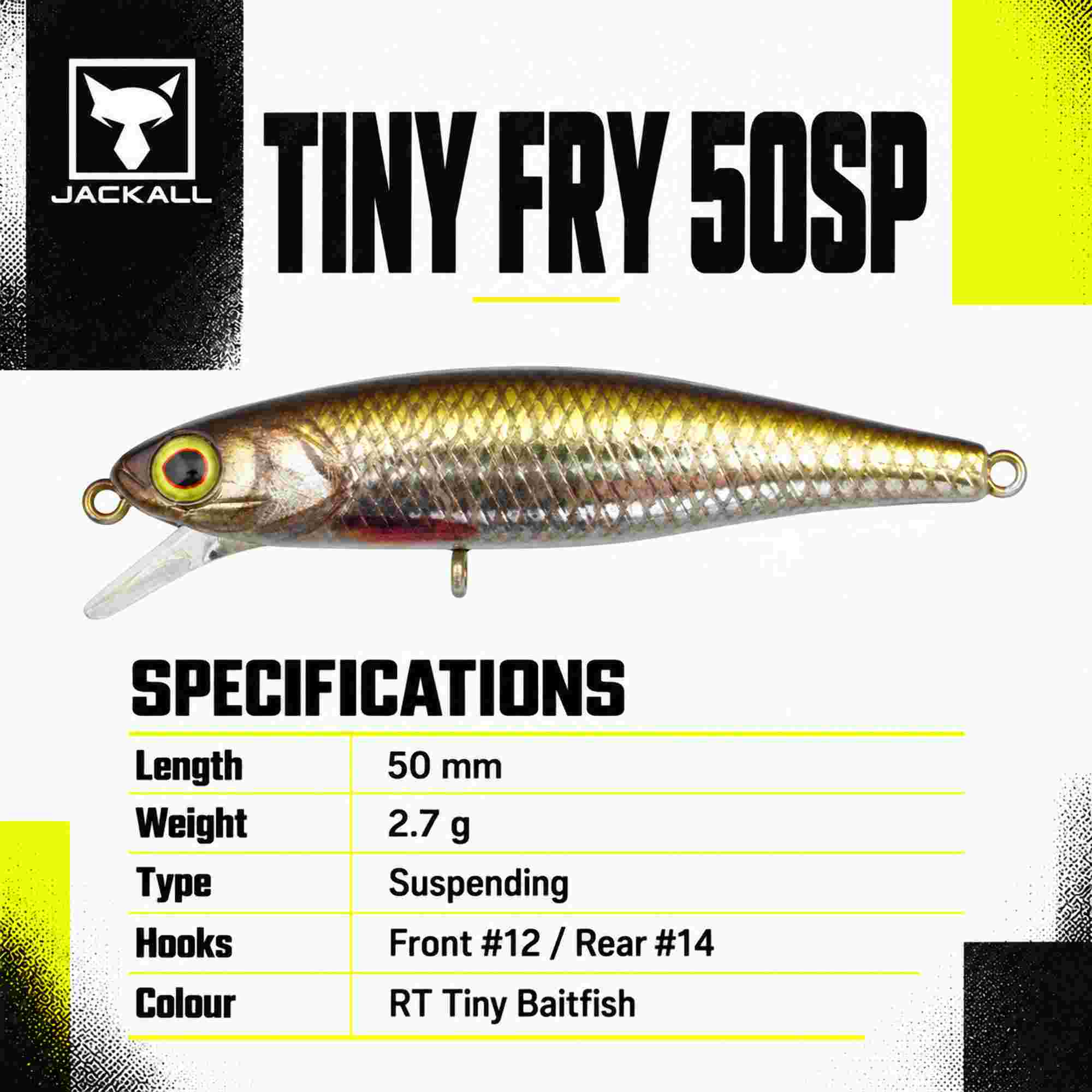 Jackall Tiny Fry 50SP Suspend Lure RT Tiny Baitfish (2278)