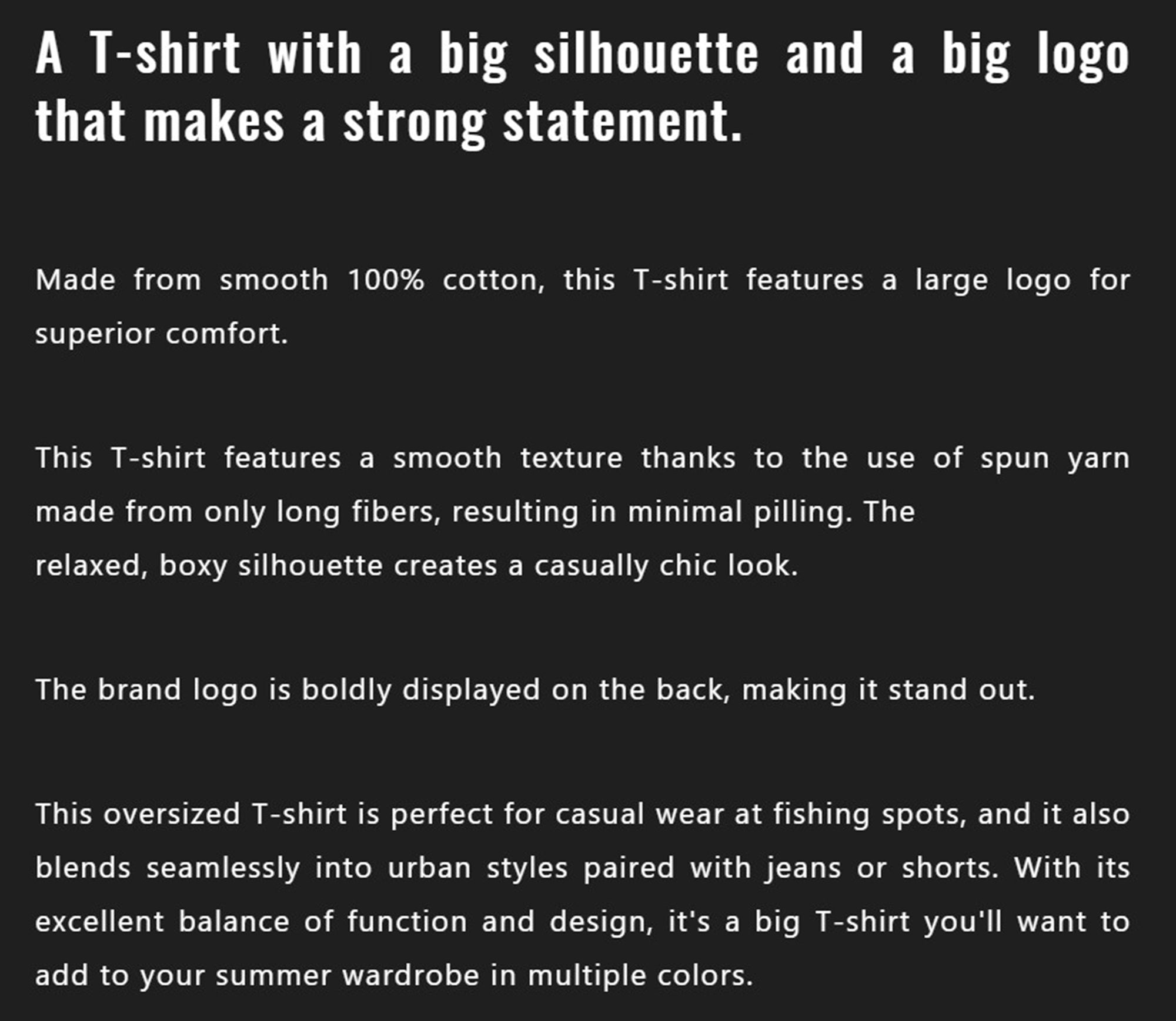 Jackall T-Shirt Big Silhouette Black Size L (2360)