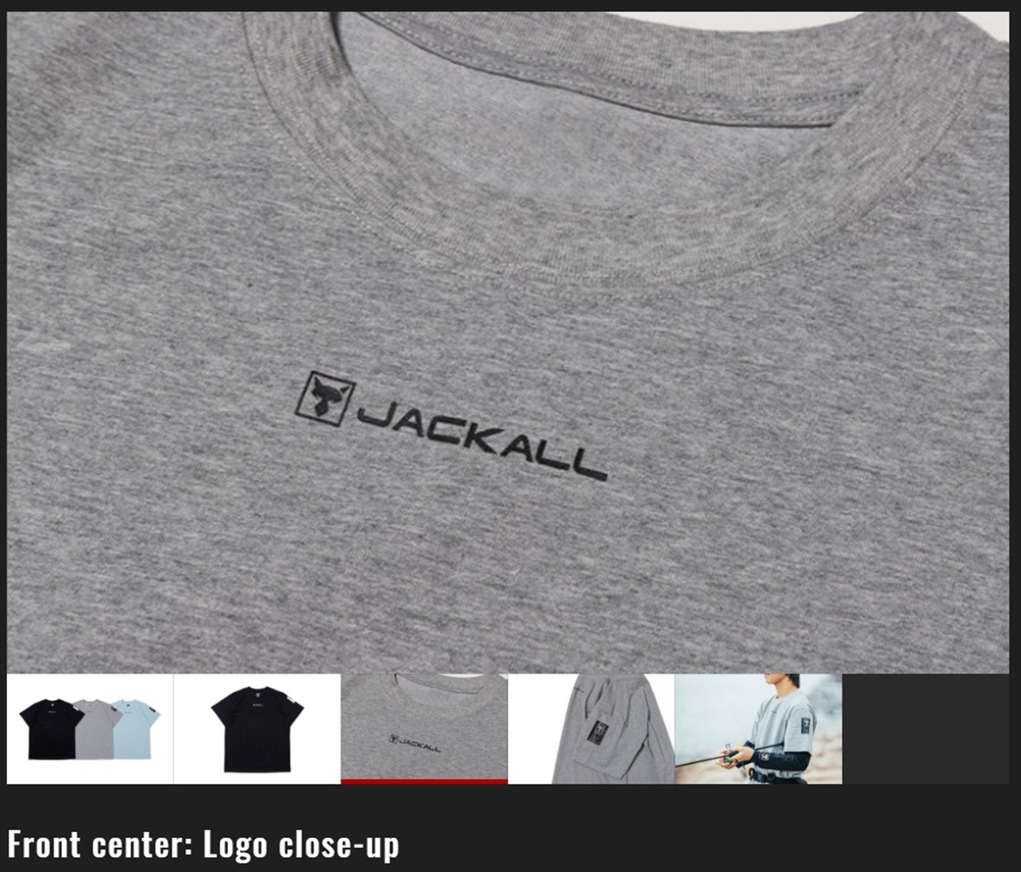 Jackall T-Shirt TS-B003 Cool Short Sleeve Size XL Black (2797)