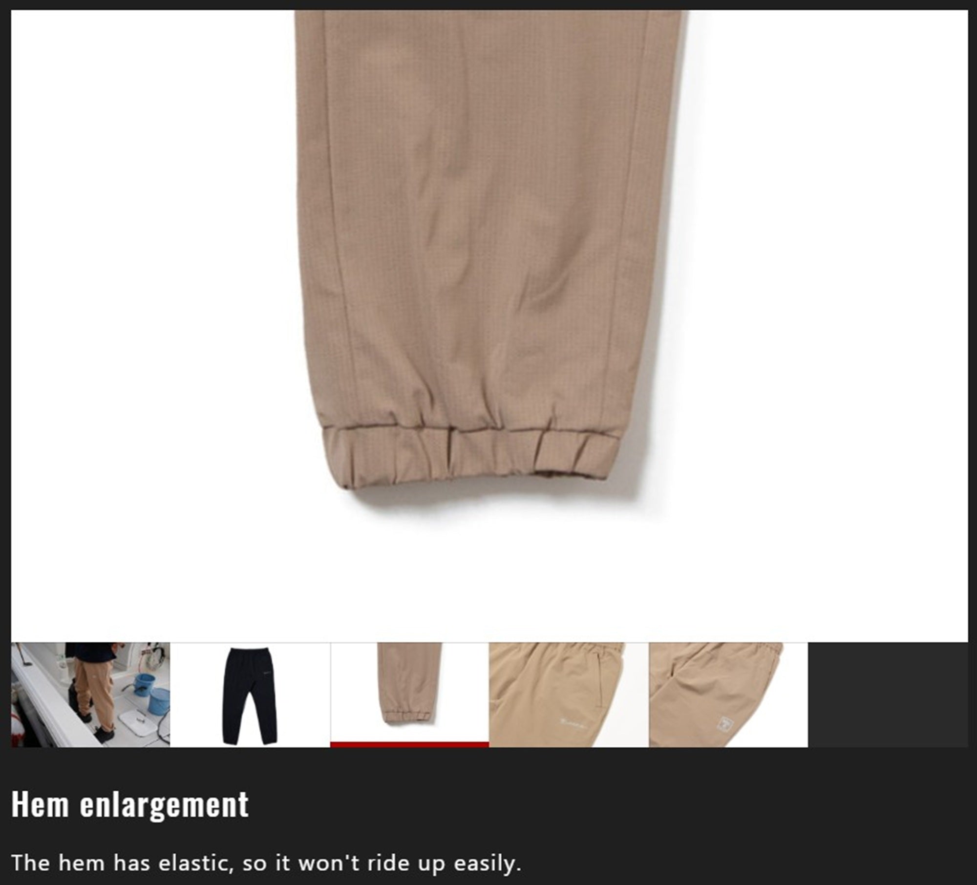 Jackall Pants PA-B001 Dry Mesh Slim Jogger Pants Size XXL Black  (3350)