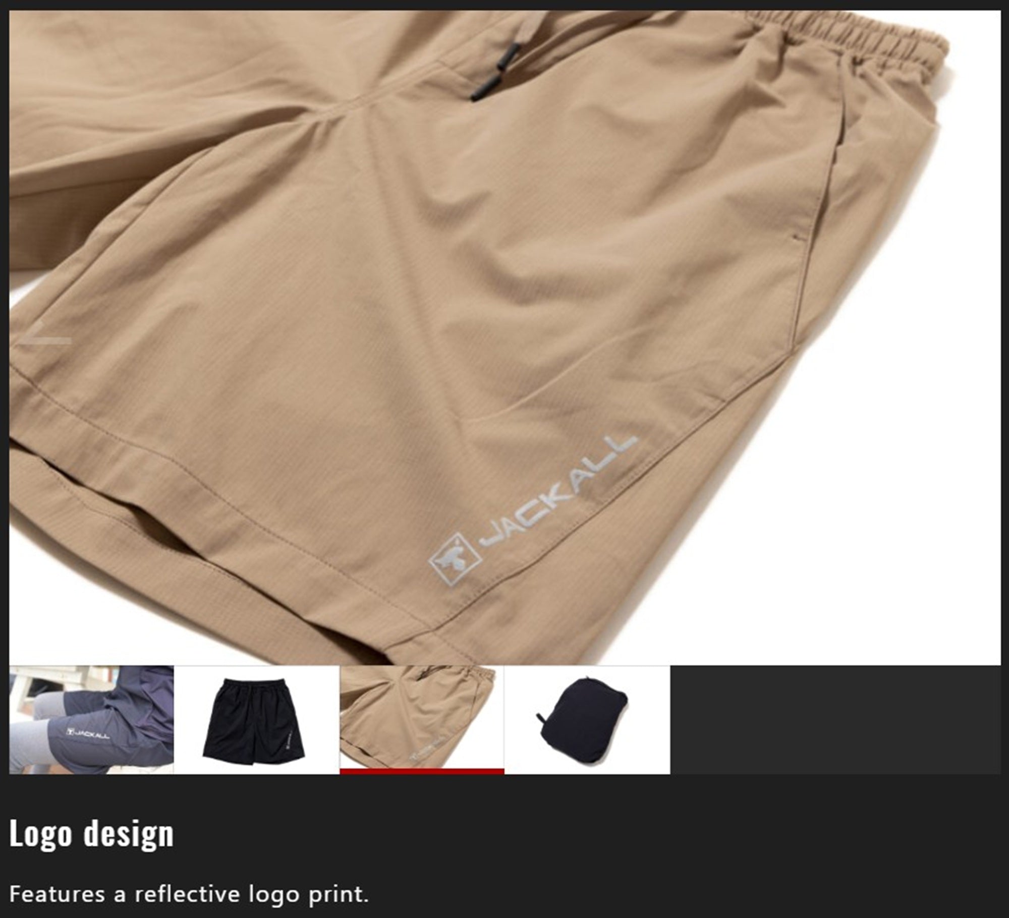 Jackall Pants PA-B002 Dry Mesh Half Pants Size L Black (3435)