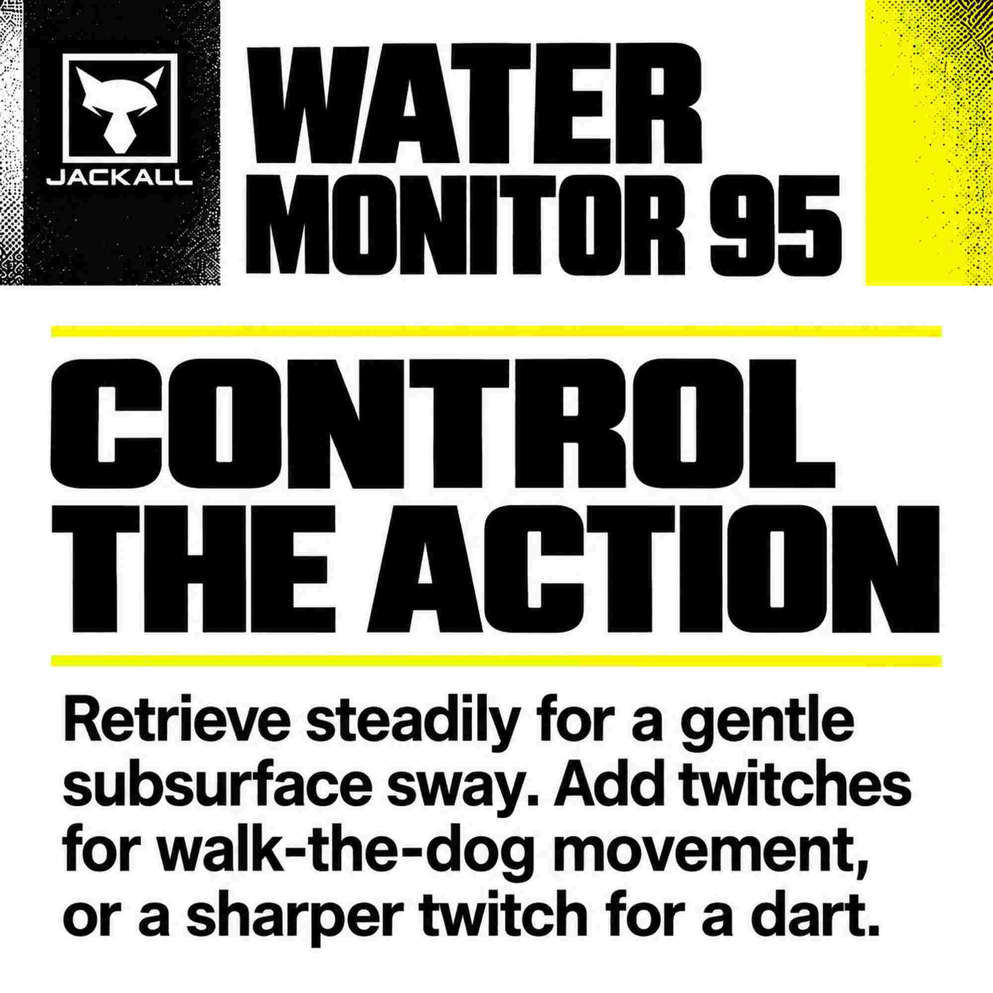 Jackall Water Monitor 95 Sinking Lure HL Bluegill (9673)