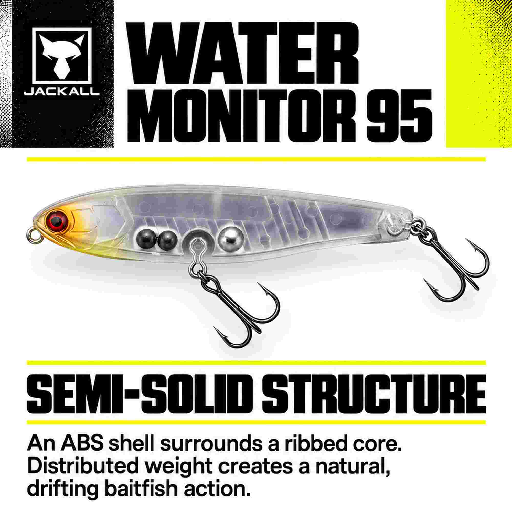Jackall Water Monitor 95 Sinking Lure HS Quarter Magic (9680)