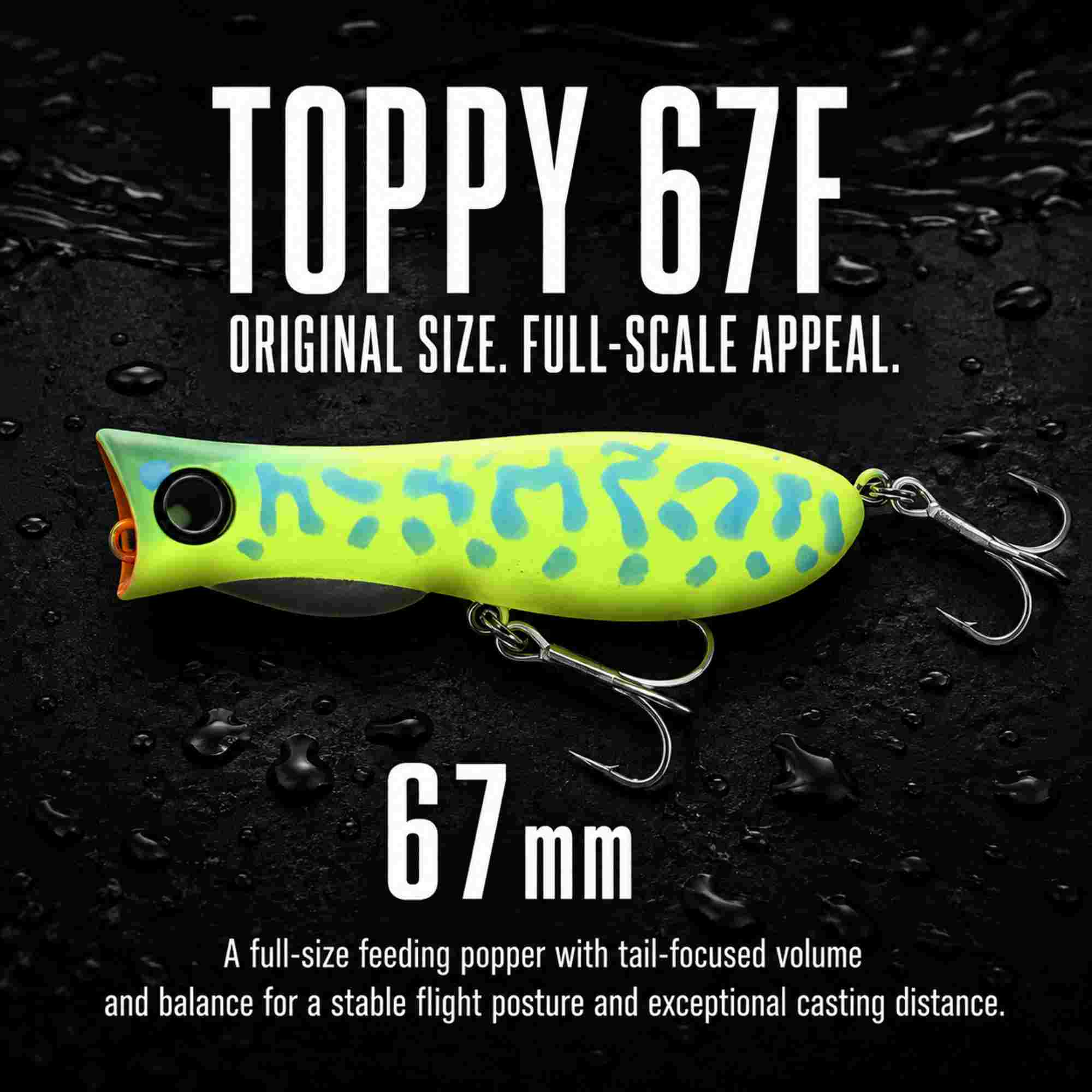 Jackall Bleeker Toppy 67F Floating Lure Orange Reverse (1041)