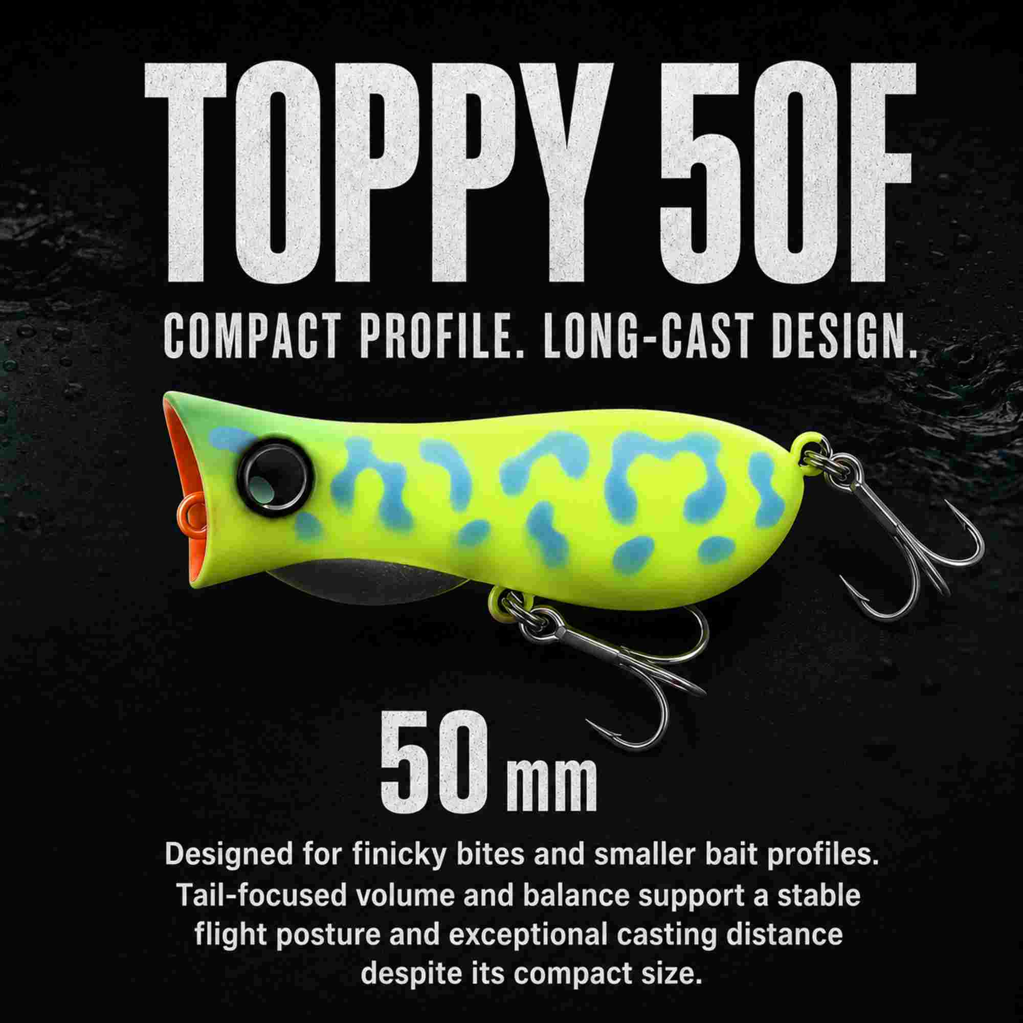 Jackall Bleeker Toppy 50F Floating Lure Orange Reverse (1065)