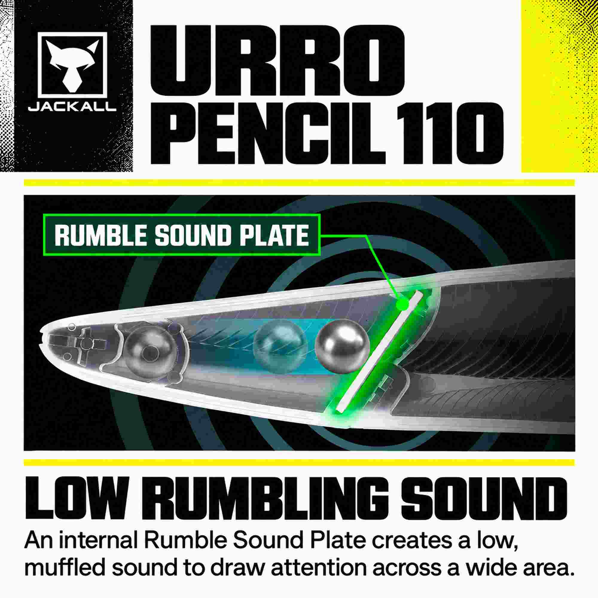 Jackall Urro Pencil 110 Floating Lure High Flashing Shad (4370)