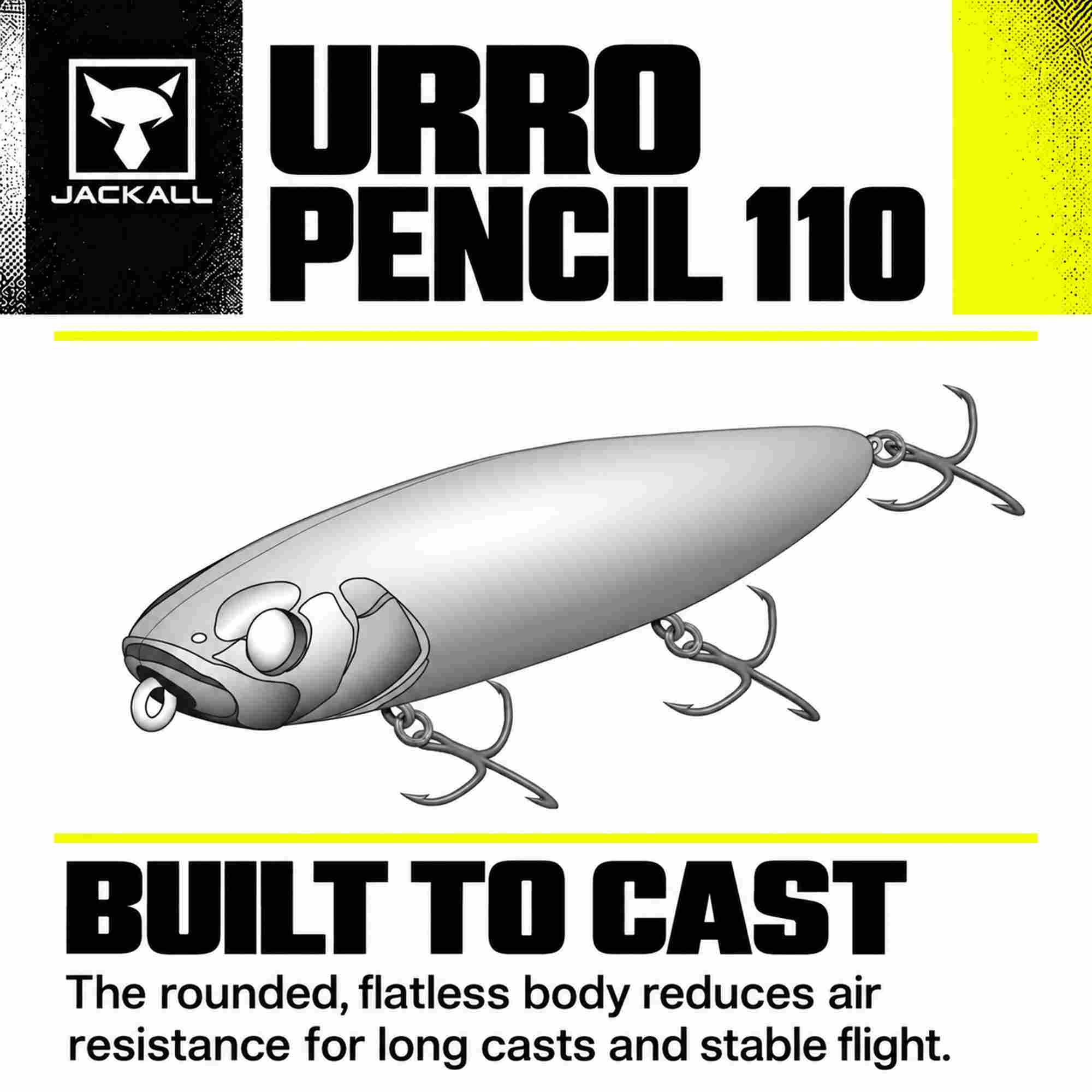 Jackall Urro Pencil 110 Floating Lure HL Gold Black (4455)