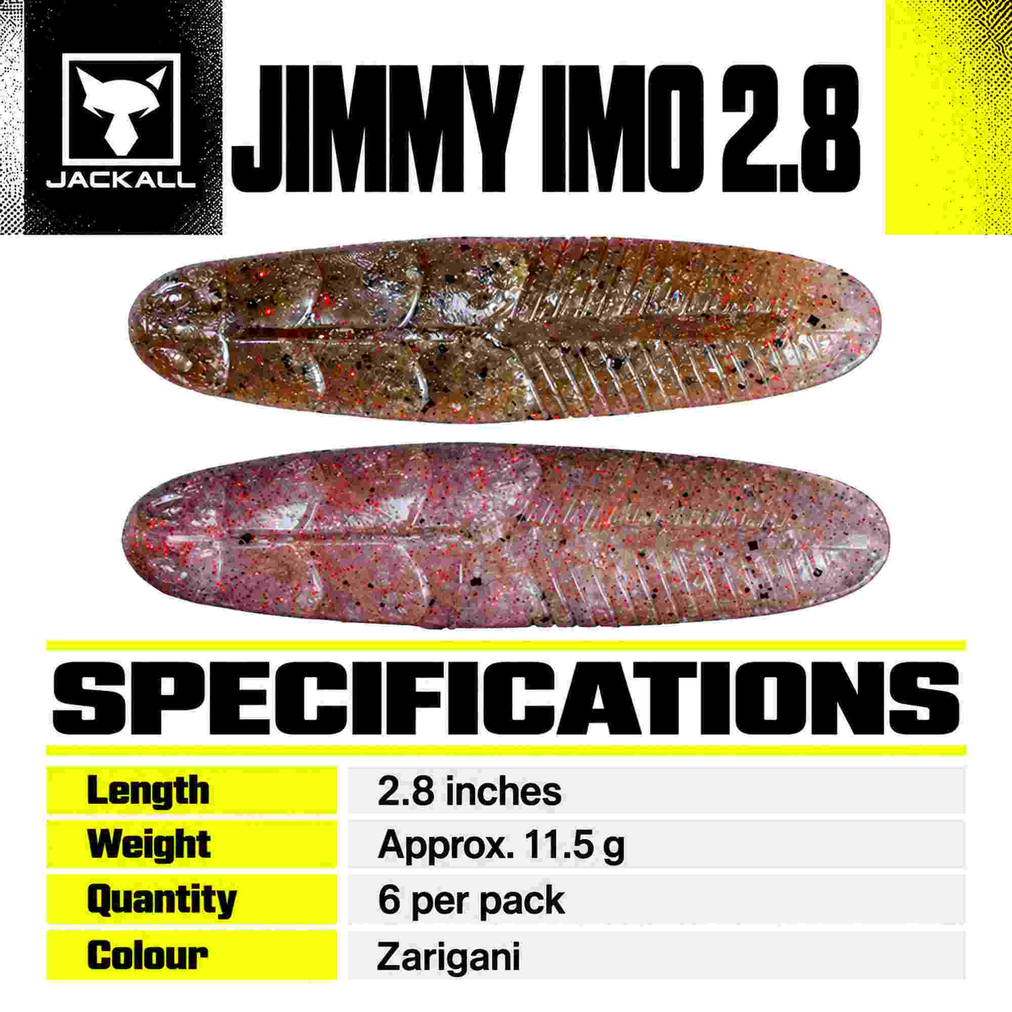 Jackall Soft Lure Jimmy IMO 2.8 Inches Zarigani (7203)