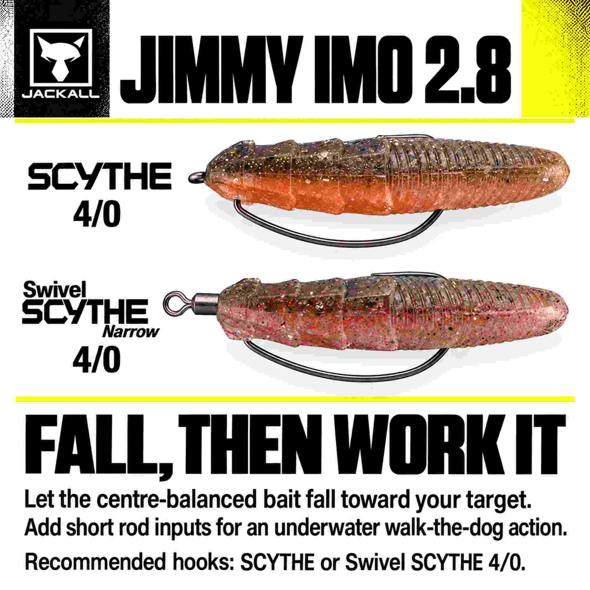 Jackall Soft Lure Jimmy IMO 2.8 Inches Dark Tenaga Blue Flake (7258)