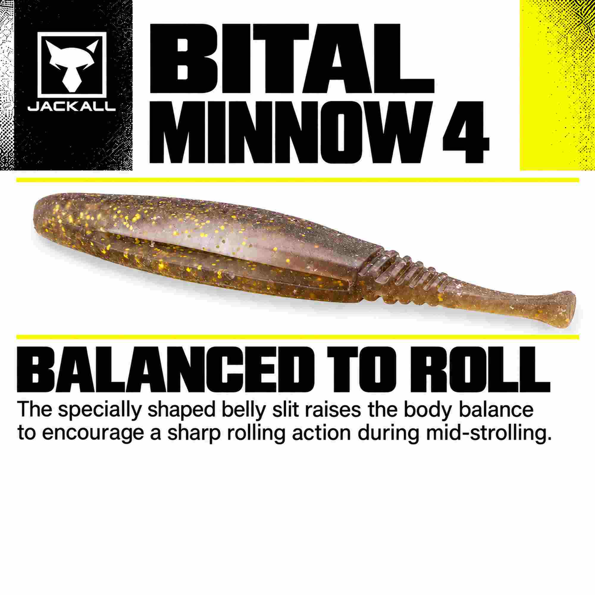 Jackall Soft Lure Bital Minnow 4 Inches Lively Wakasagi (7319)