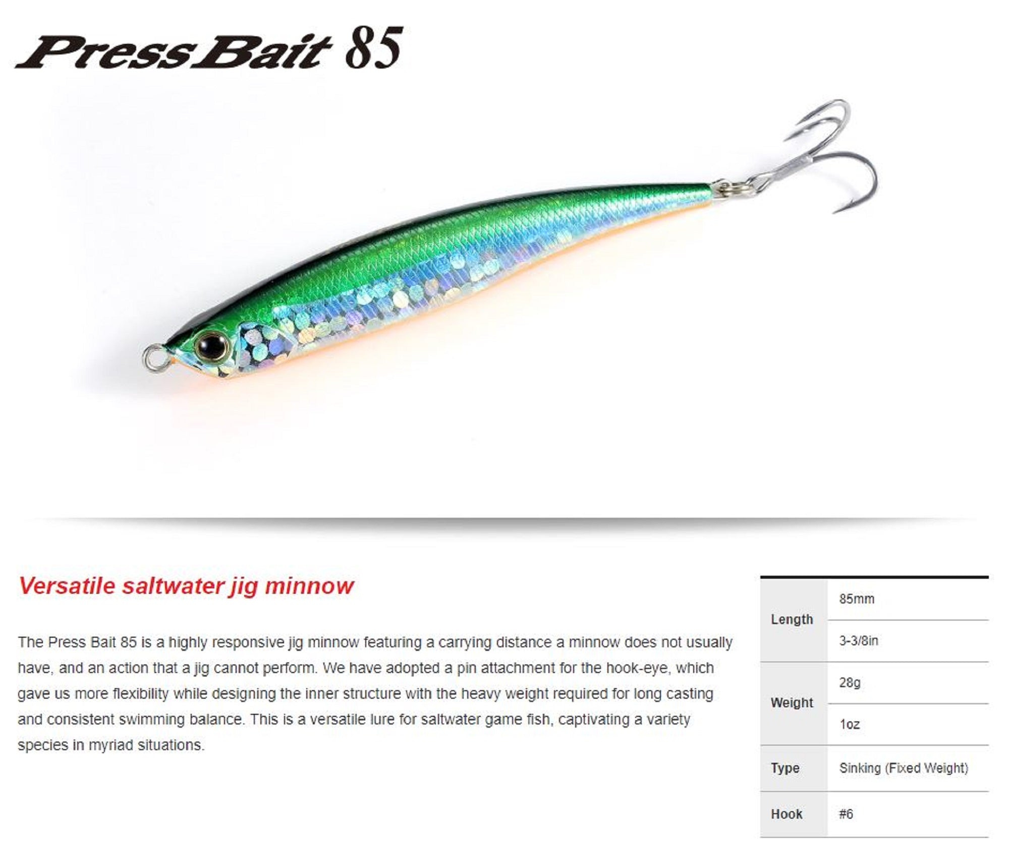 Duo Press Bait 85 Lipless Sinking Lure ADA0037 (9105)