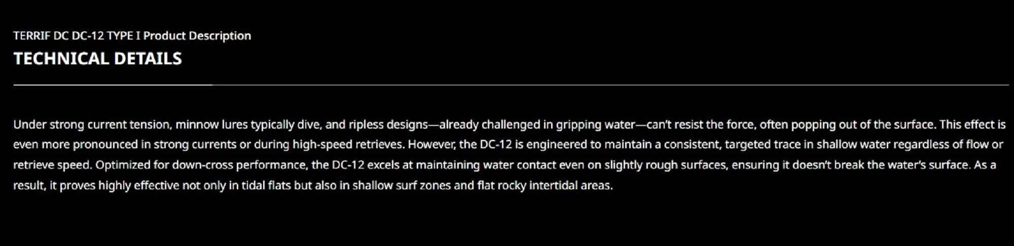 Duo Terrif DC 12 Type 1 Slow Sinking Lure ACC0039 (0187)