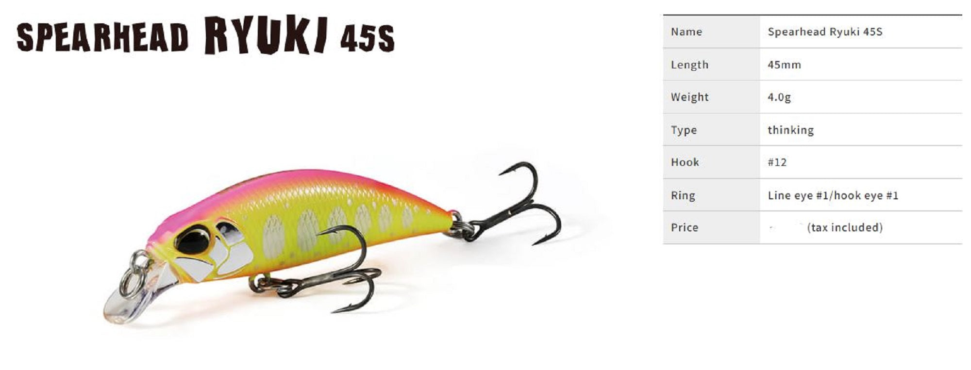 Duo Spearhead Ryuki 45S Sinking Lure ADA4071 (9615)