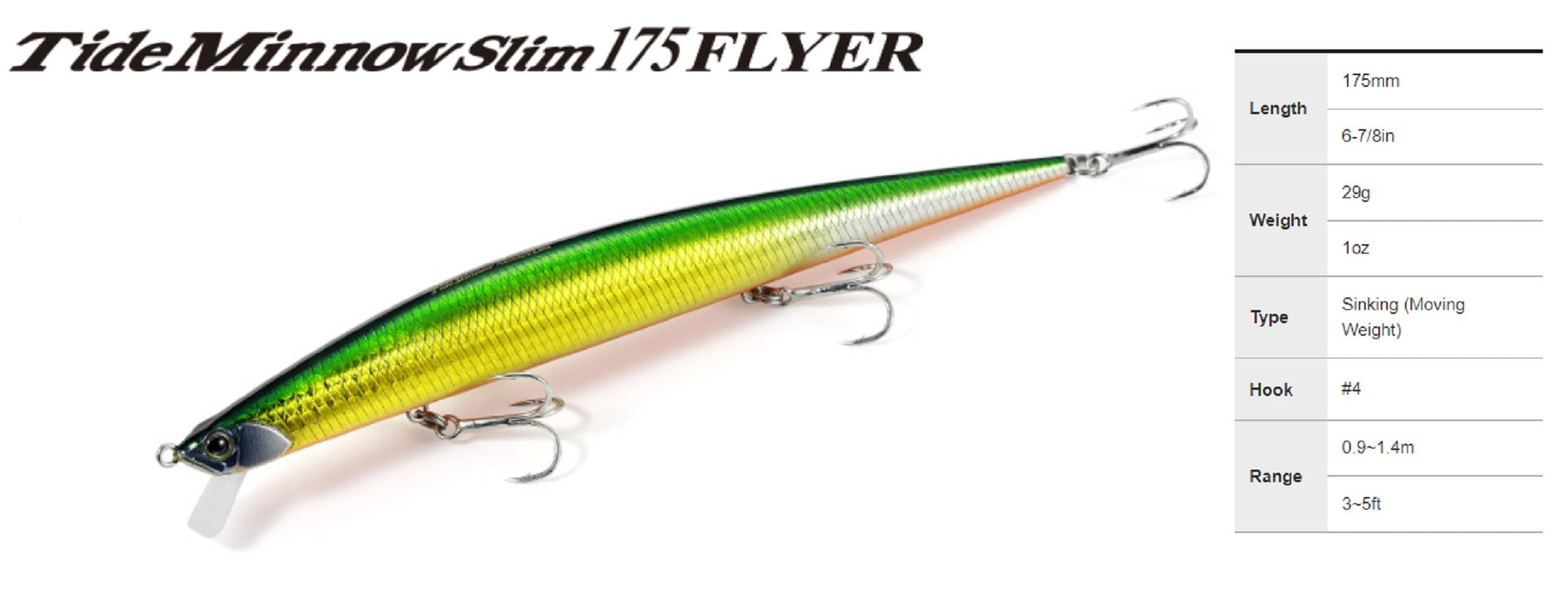 Duo Tide Minnow Flyer Slim 175 Sinking Lure AHA0011 (0276)