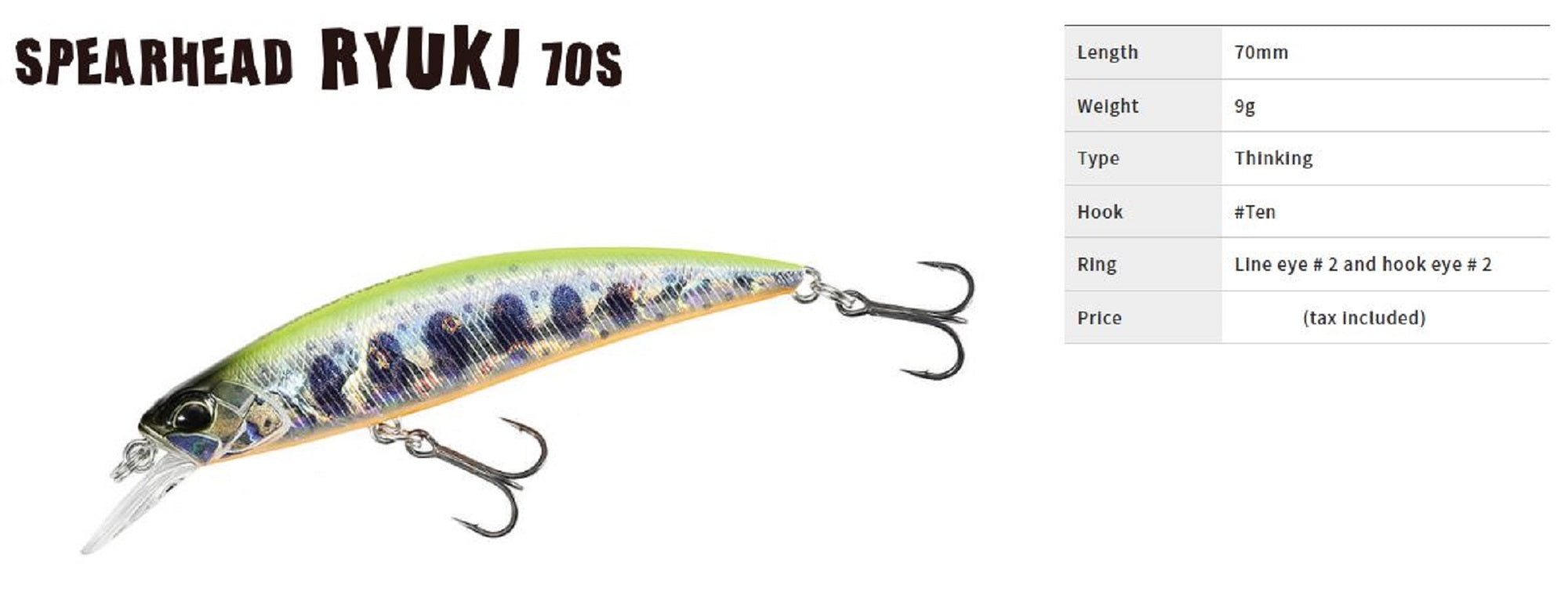 Duo Spearhead Ryuki 70S Sinking Lure MCC4010 (2393)