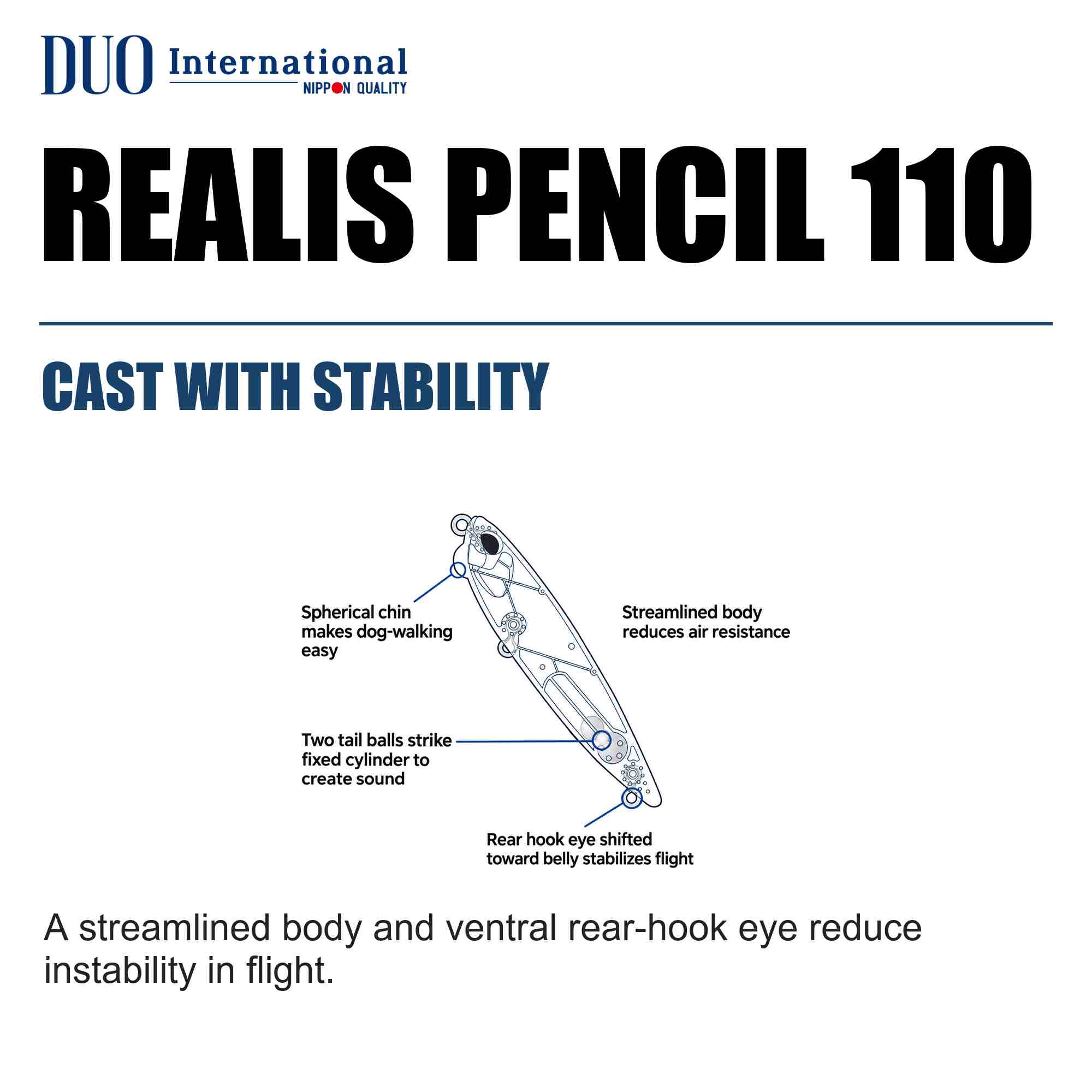 Duo Realis Pencil 110 Topwater Floating Lure GEA3006 (9842)