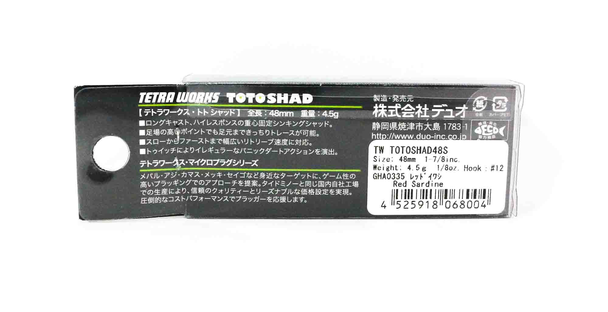 Duo Tetra Works Toto Shad 48 mm Sinking Lure DHA0335 (8004)