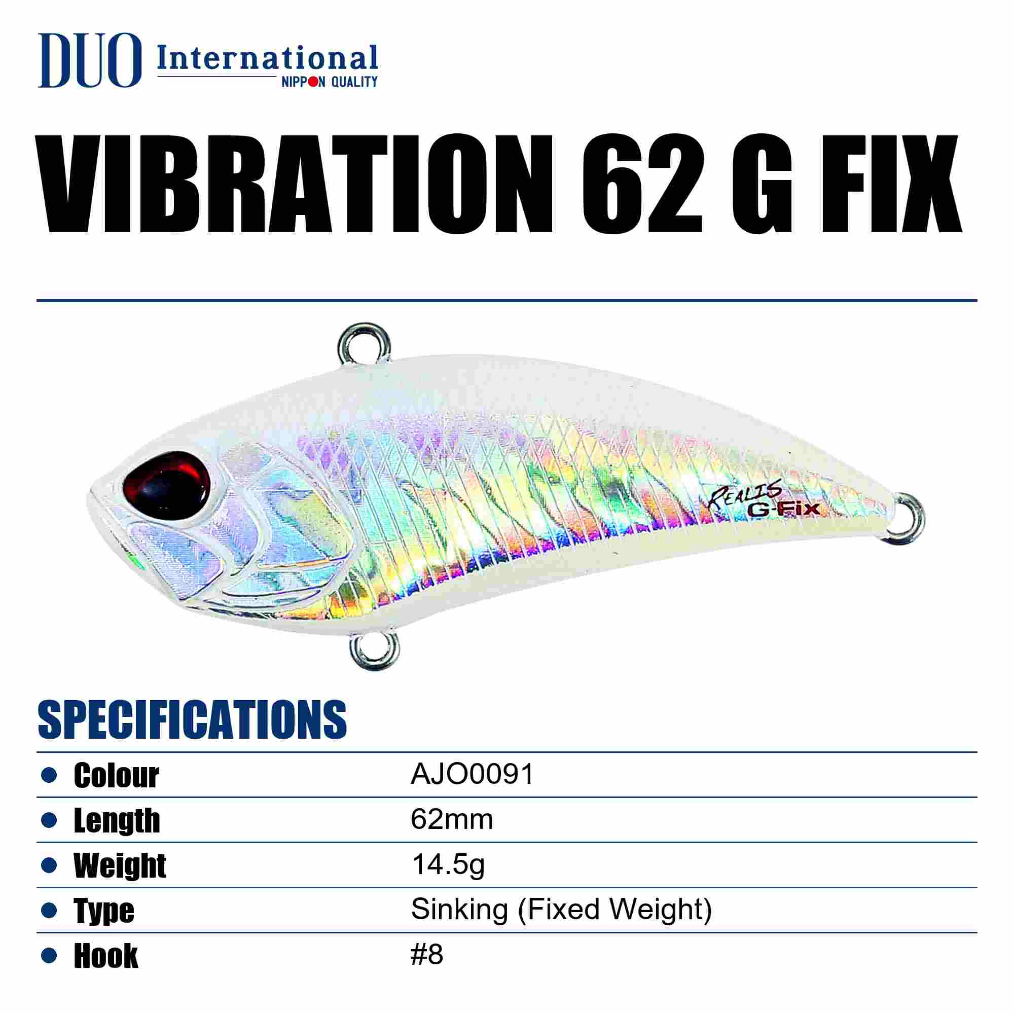 Duo Realis Vibration 62 G Fix Sinking Lure AJO0091 (0601)