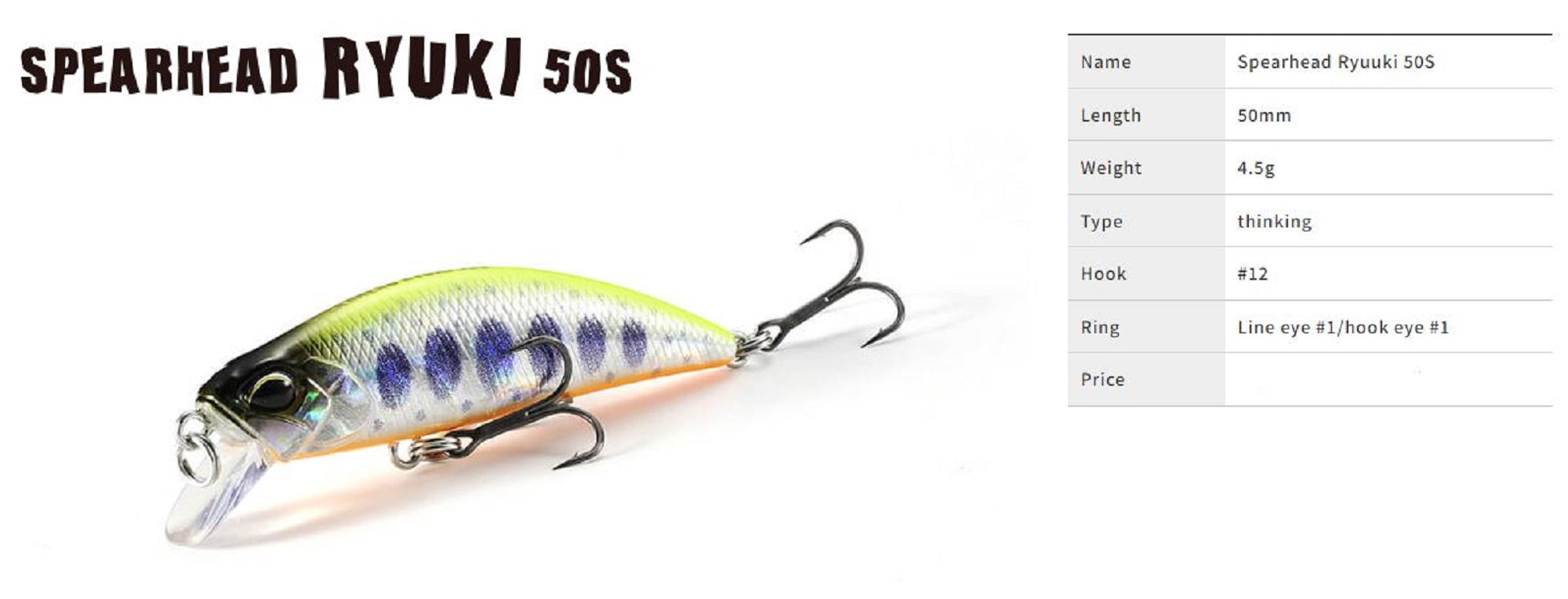 Duo Spearhead Ryuki 50S Sinking Lure ADA3081 (6542)