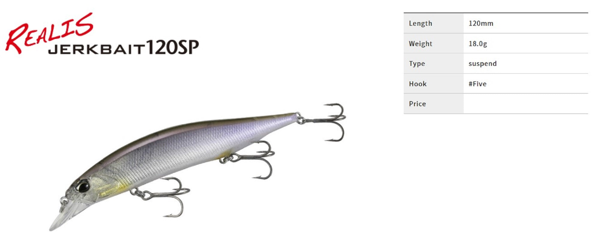 Duo Realis Jerkbait 120SP Suspend Lure CCC3816 (2796)