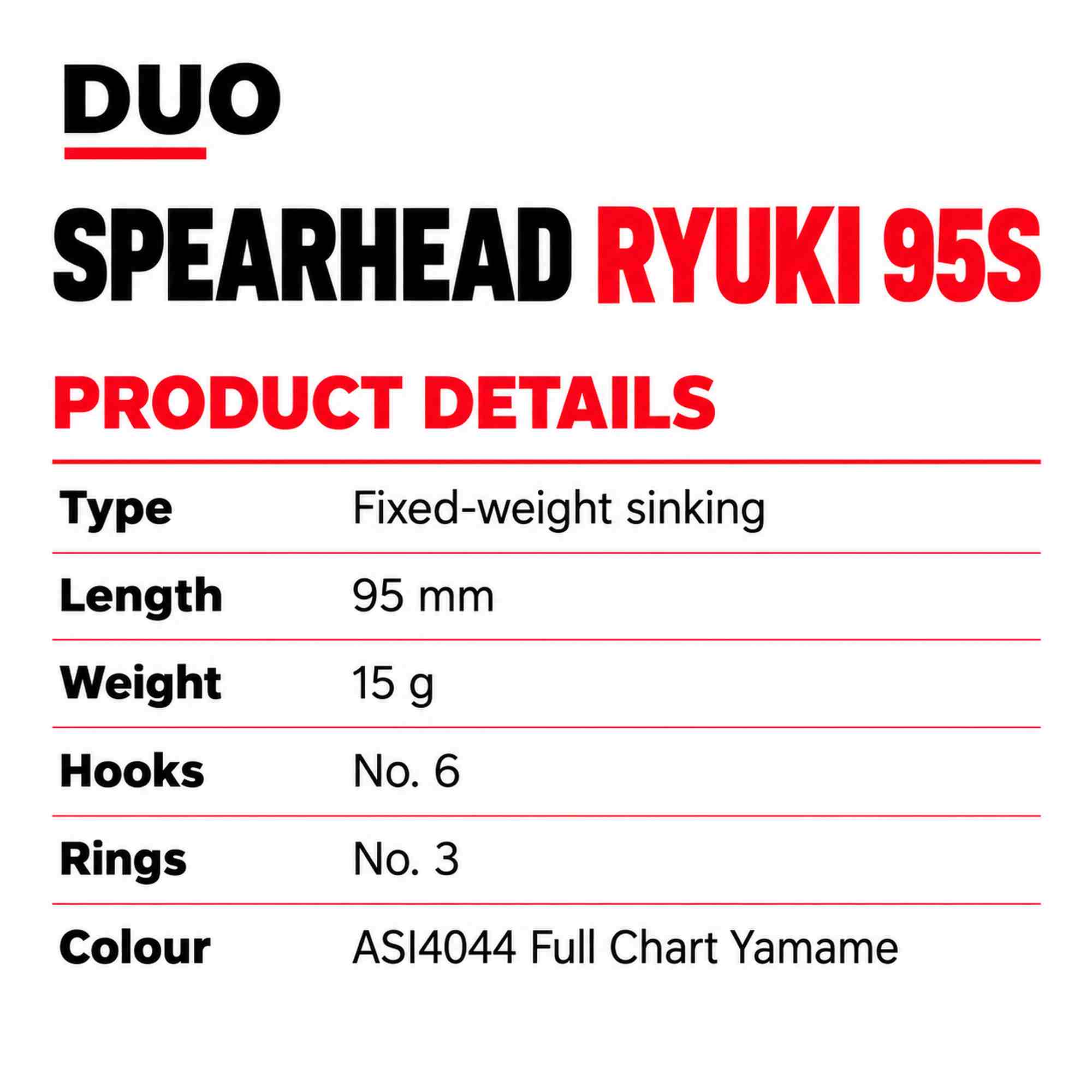 Duo Spearhead Ryuki 95S Sinking Lure ASI4044 (5308)
