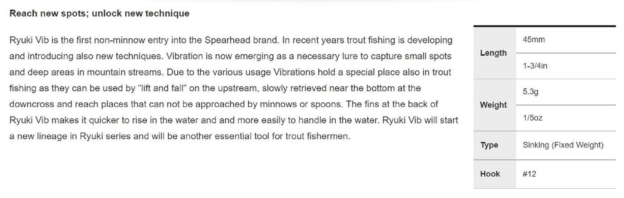 Duo Spearhead Ryuki Vib 45S Sinking Lure ASI4044 (6442)