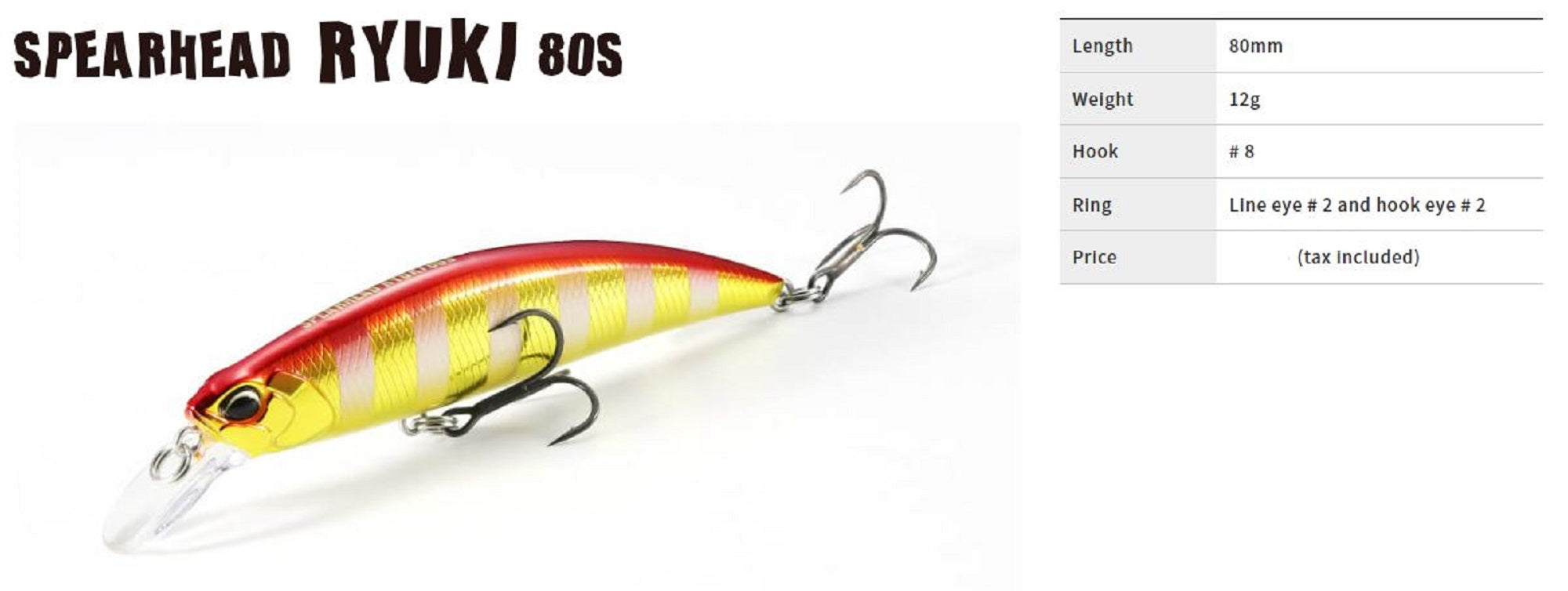 Duo Spearhead Ryuki 80S Sinking Lure ADA4071 (6794)
